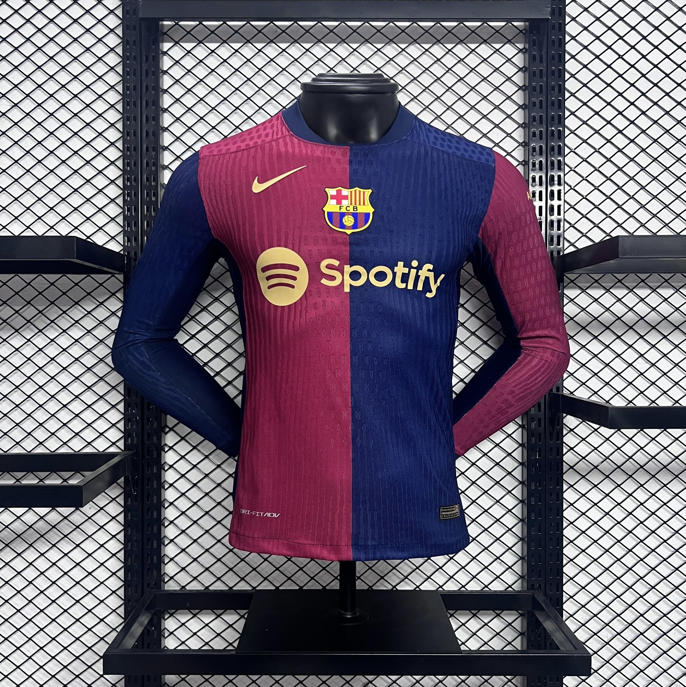 B.A.R.S.A 24-25 Home Long Sleeve Jersey - Player Version - JerseysGala