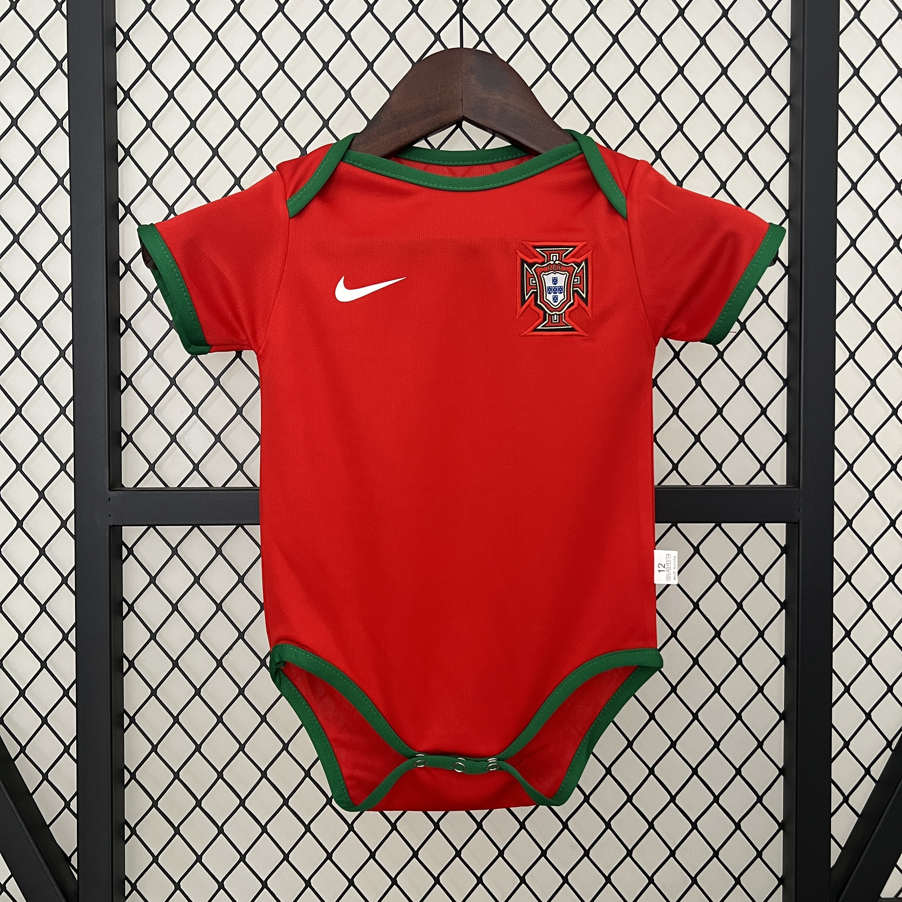 Portugal 2024 Home Baby Crawling Suit - JerseysGala