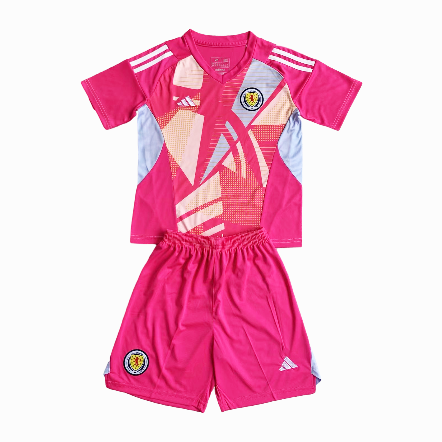 S-c-o.t l.a-n.d 2024 Goalkeeper Kids Kit - Pink - JerseysGala