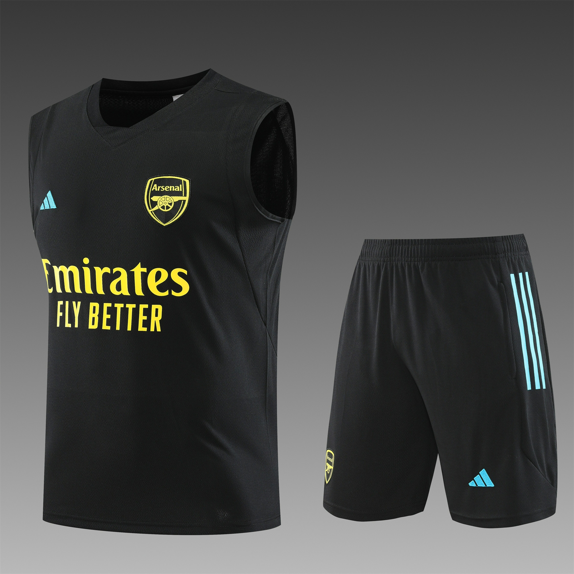 Arsenal 23-24 Player Vest Training Set Black - JerseysGala