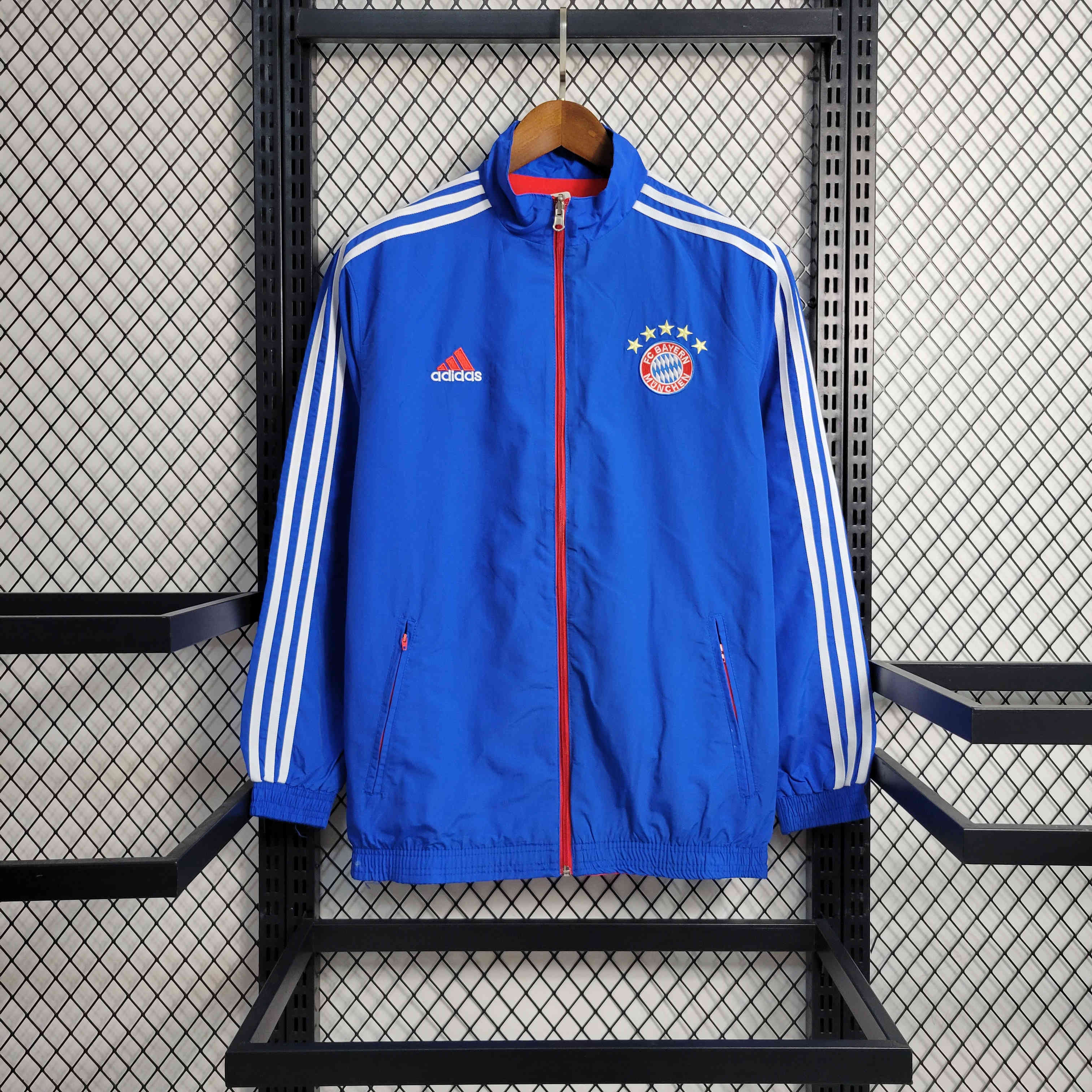 Bayern Munich 23-24 Blue Reversible Windbreaker - JerseysGala