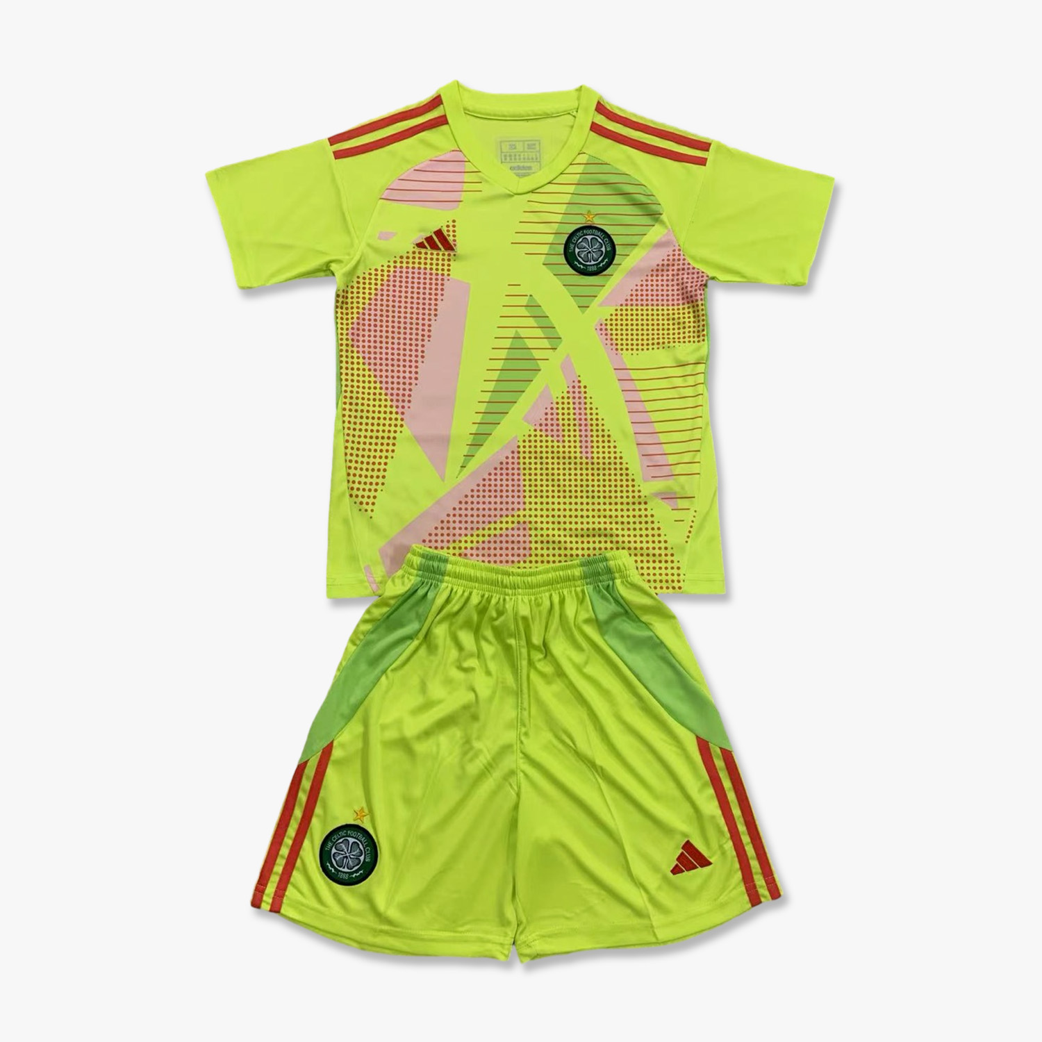 Celtic 24-25 Green Goalkeeper Kids Kit - JerseysGala