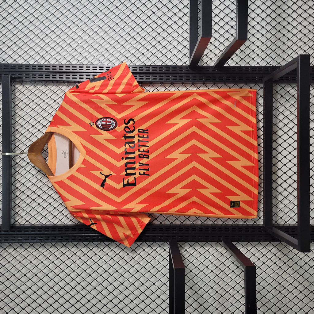 AC Milan 23-24 Orange Goalkeeper Jersey - Fans Version - JerseysGala