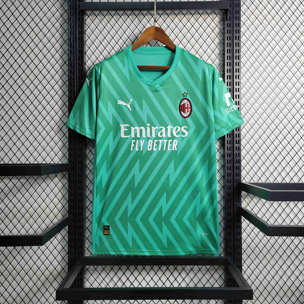 AC Milan 23-24 Green Goalkeeper Jersey - Fans Version - JerseysGala