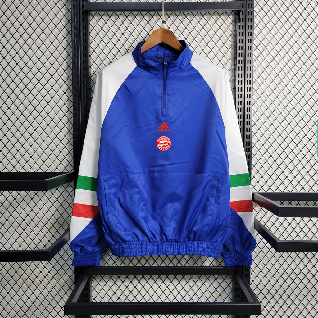 Bayern Munich 23-24 Blue Windbreaker - JerseysGala