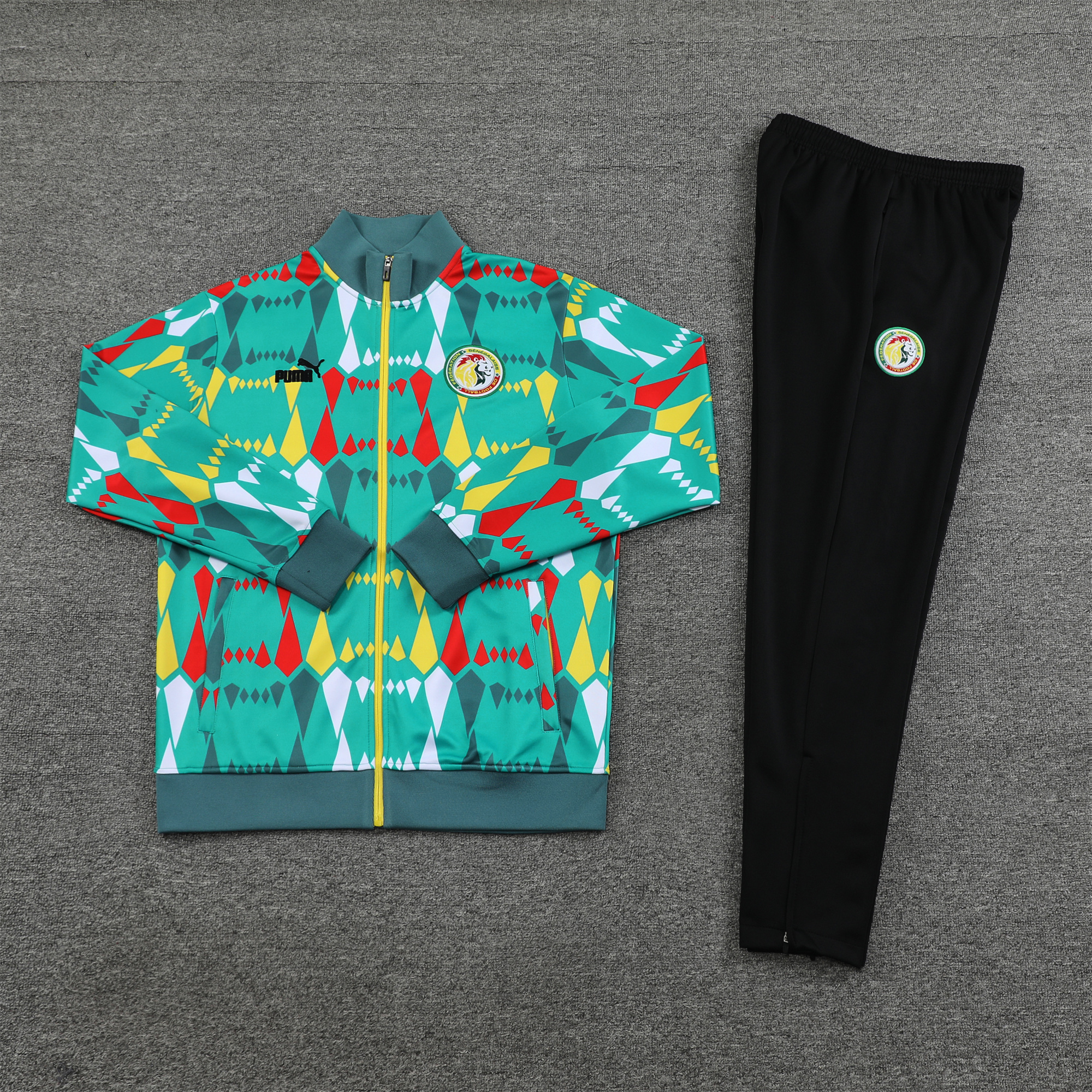 Senegal 23-24 Jacket Training Tracksuit - Green - JerseysGala