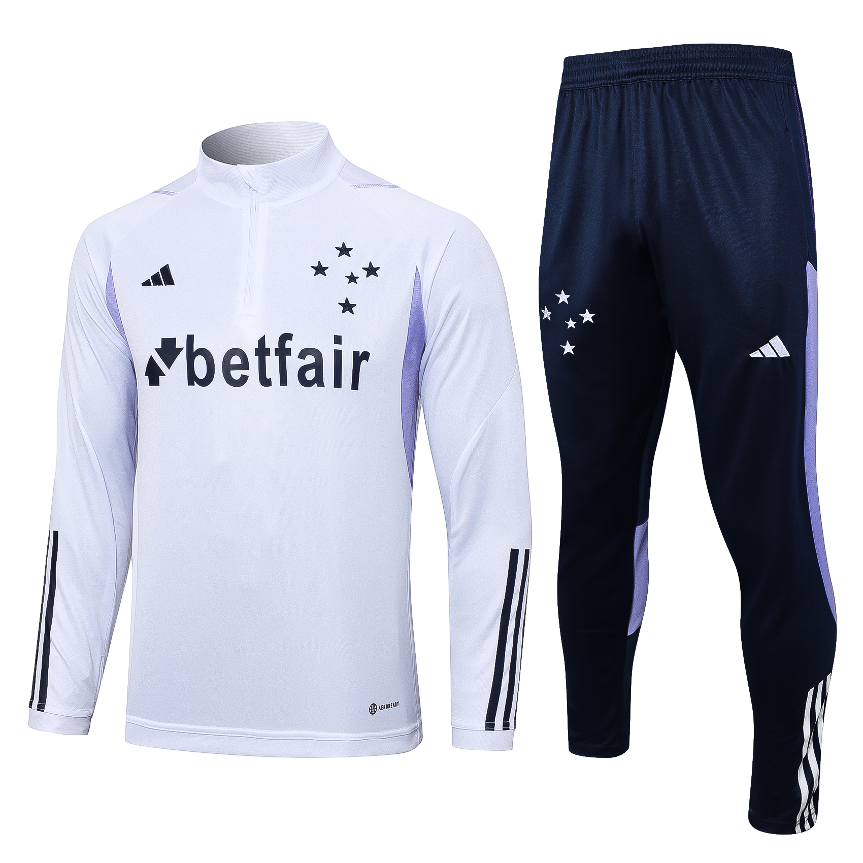 Cruzeiro Esporte Clube 23-24 Long Sleeve Training Set -White - JerseysGala