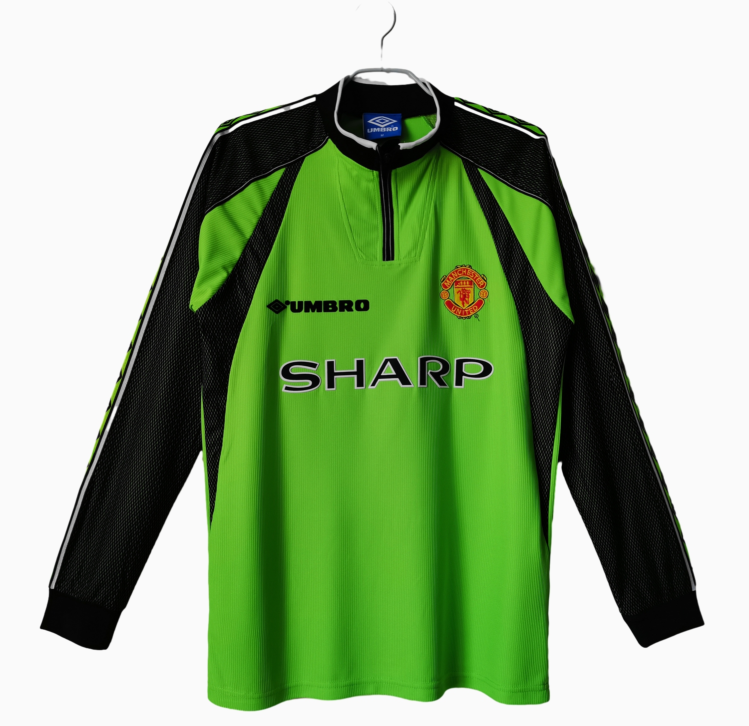 Manchester United Retro 98-99 Green Goalkeeper Long Sleeve Jersey - JerseysGala