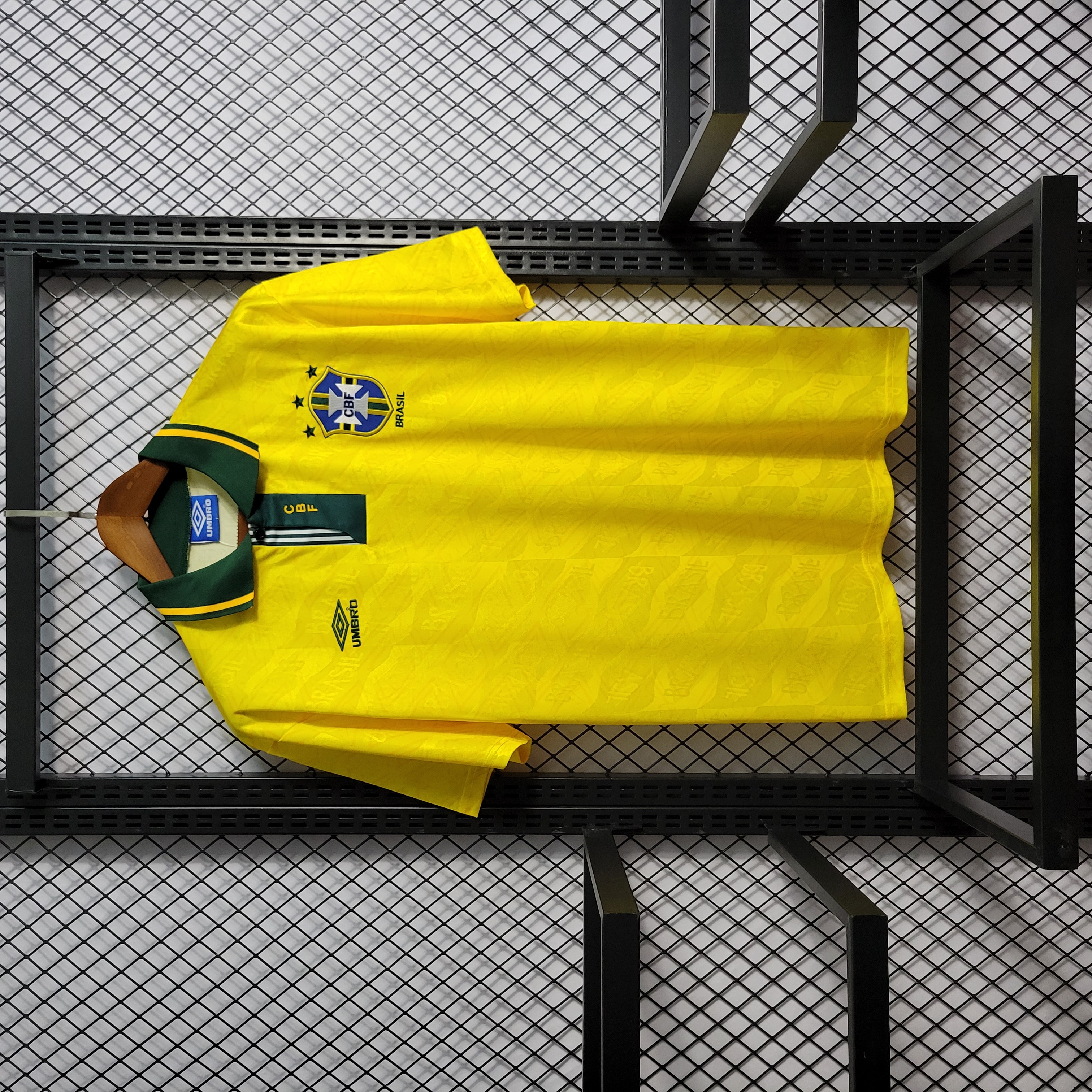 Retro Brazil 1991-93 Home Stadium Jersey - JerseysGala