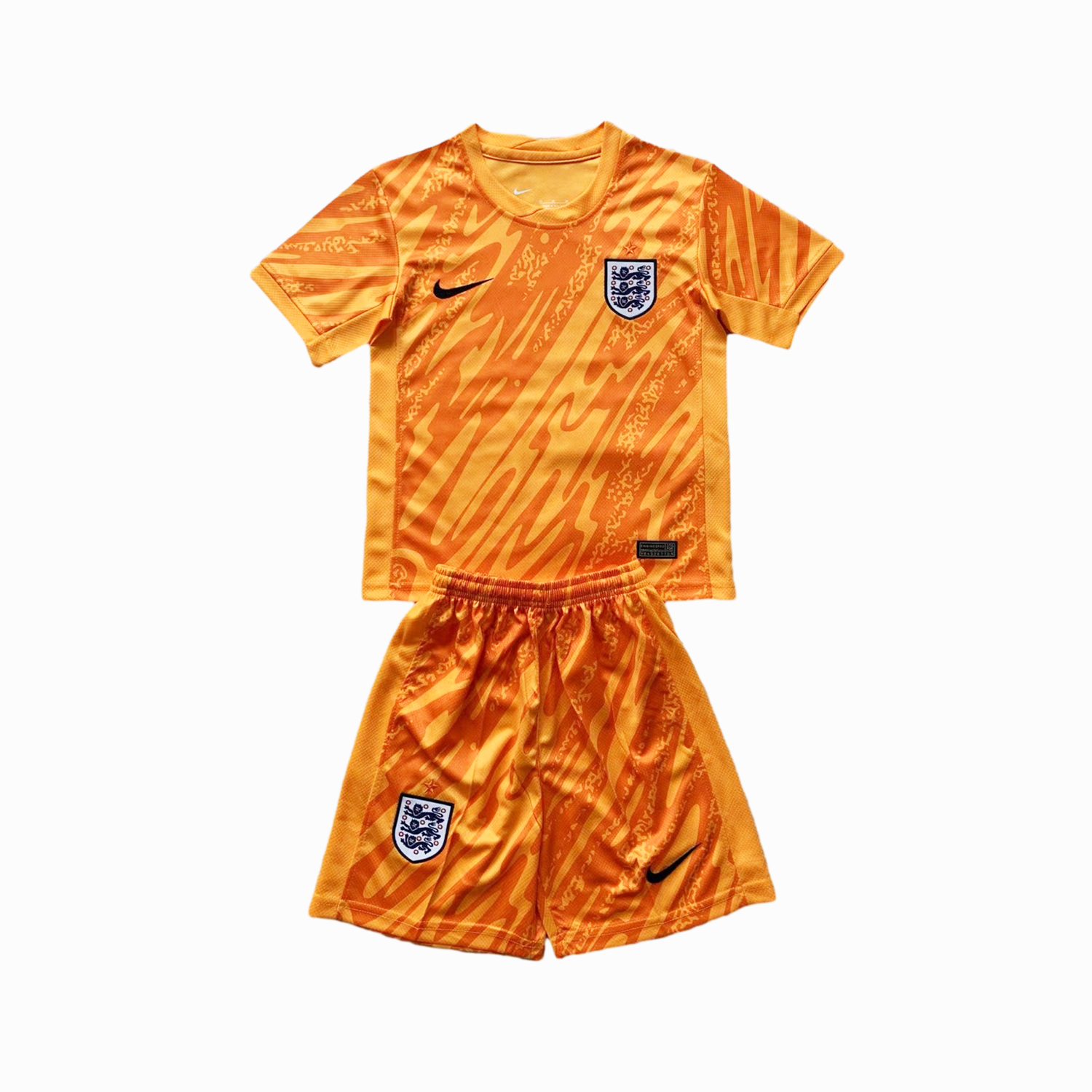 England 2024 Goalkeeper Kids Kit - Orange - JerseysGala