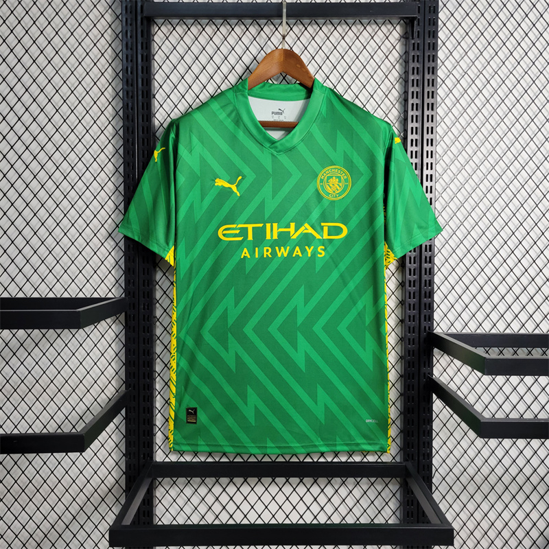 Manchester City 23-24 Green Goalkeeper Jersey - Fans Version - JerseysGala