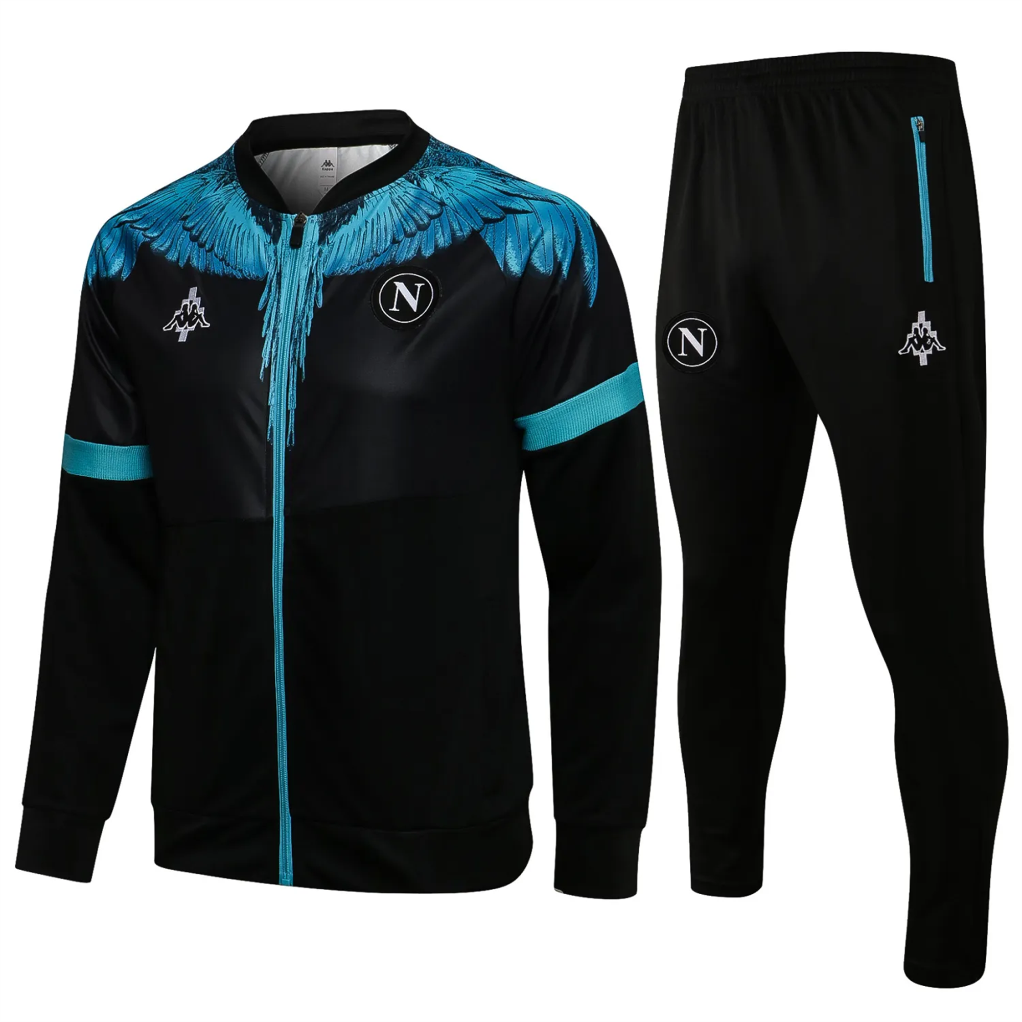 Napoli 21-22 Jacket Training Tracksuit - Black - JerseysGala
