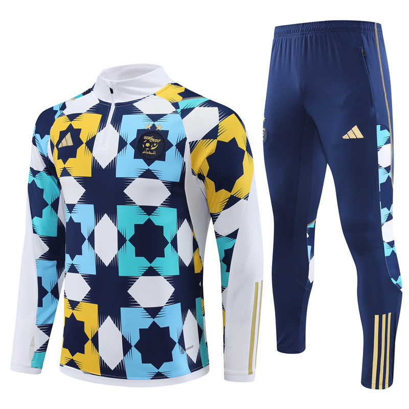 Algeria 23-24 Kids Long Sleeve Training Set Camouflage - JerseysGala