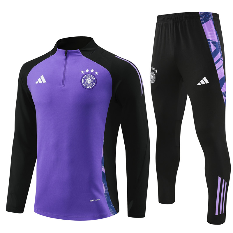 Germany 2024 Long Sleeve Training Set - Purple With Black - JerseysGala