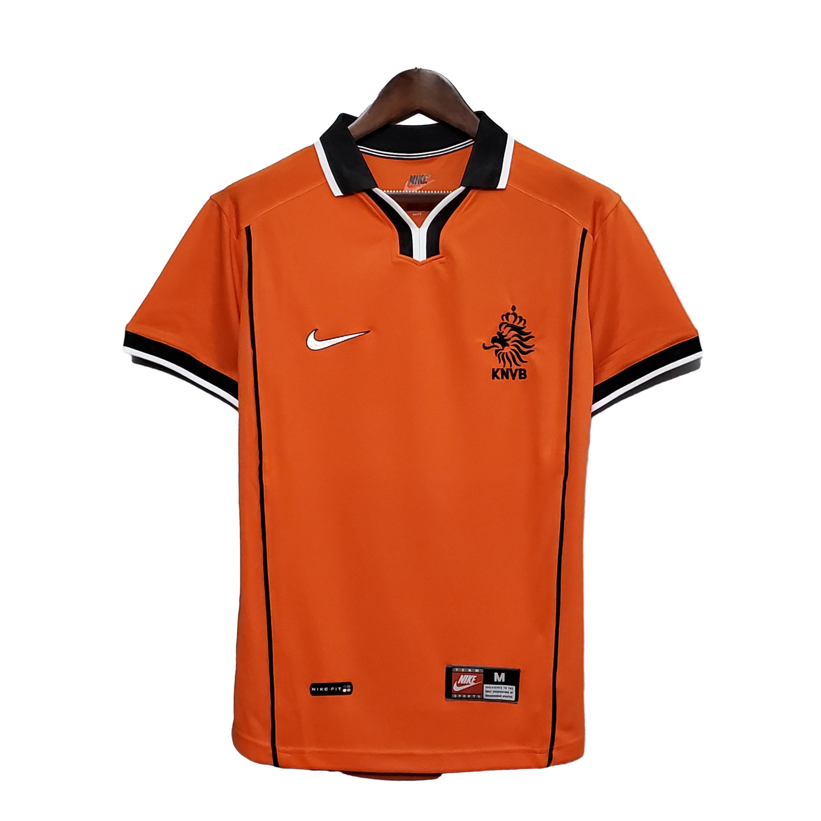 Retro Netherlands 1998 Home Stadium Jersey - JerseysGala
