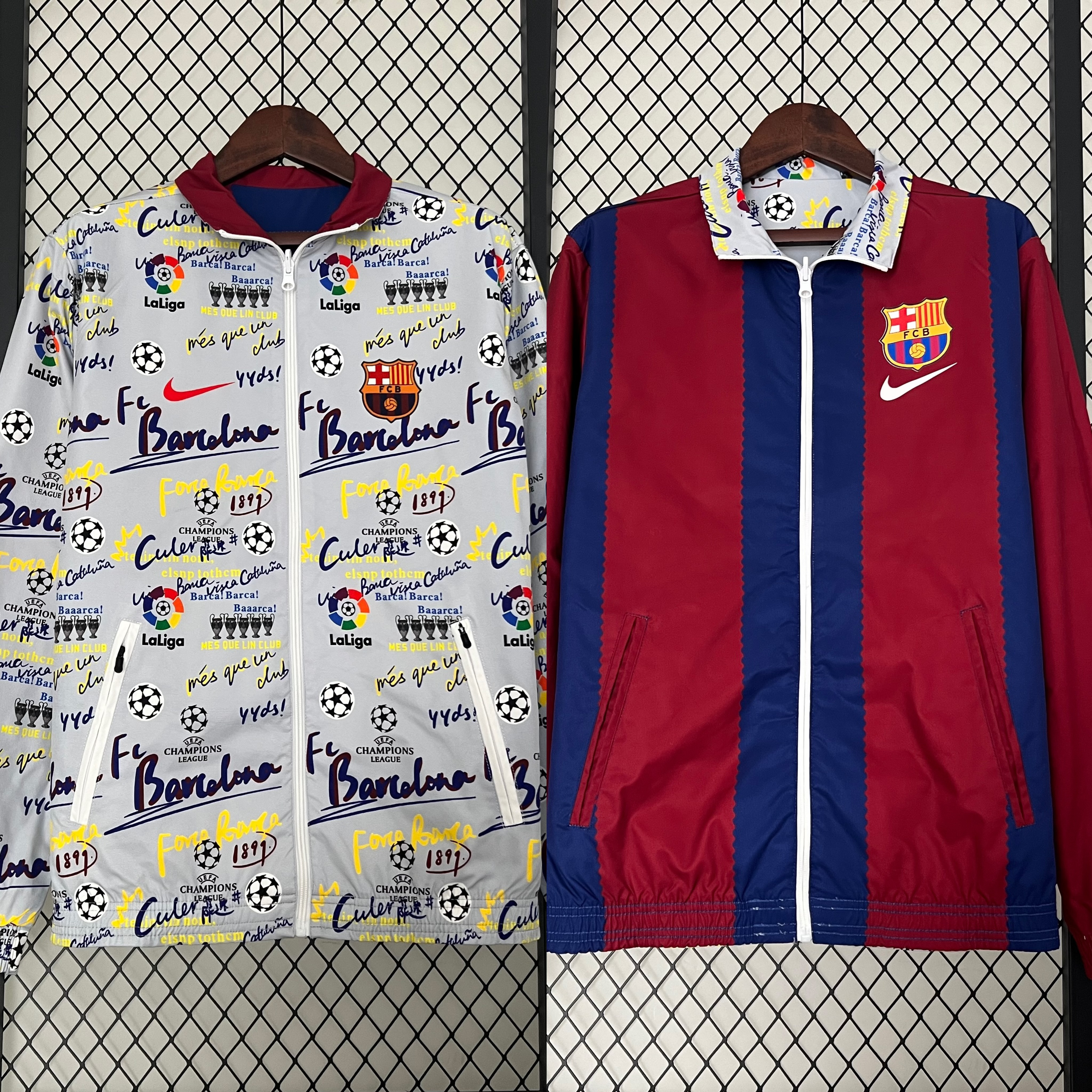 B.A.R.S.A 23-24 Double Sided Windbreaker - Graffiti Style - JerseysGala