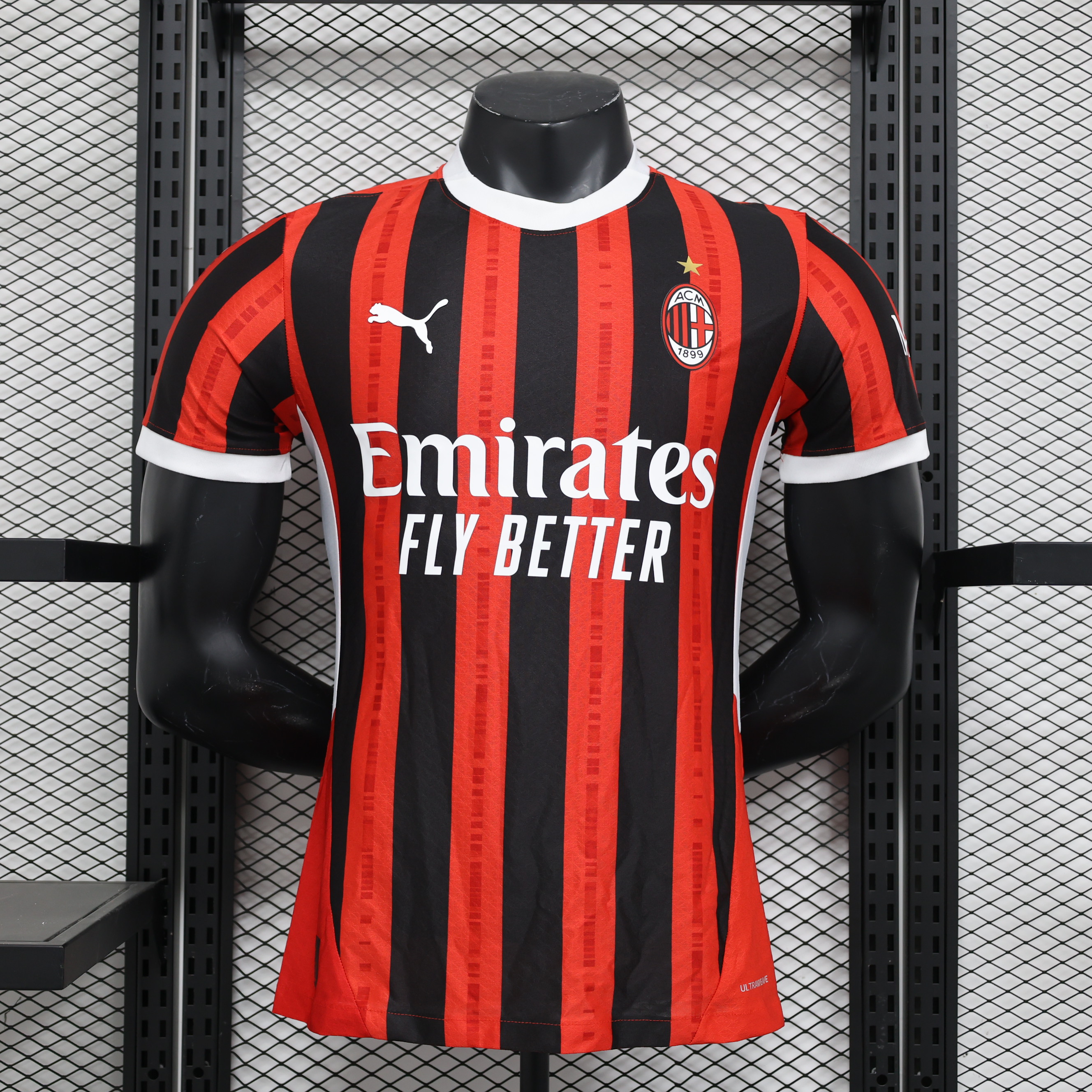 AC Milan 24-25 Home Stadium Jersey - Player Version - JerseysGala