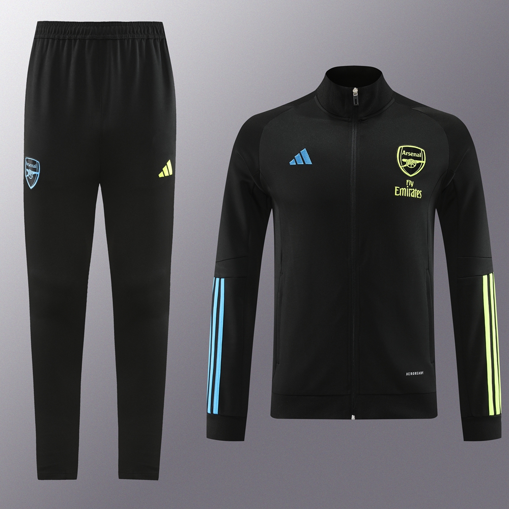 Arsenal 23-24 Jacket Training Tracksuit - Black - JerseysGala