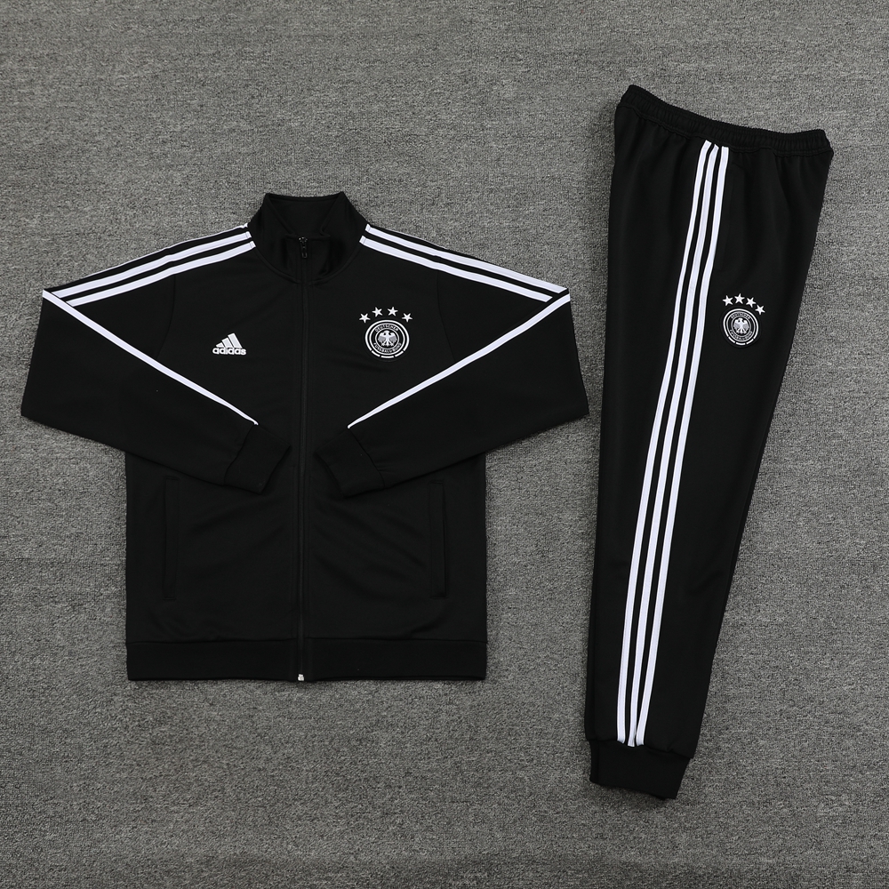 Germany 2024 Jacket Training Tracksuit - Black - JerseysGala