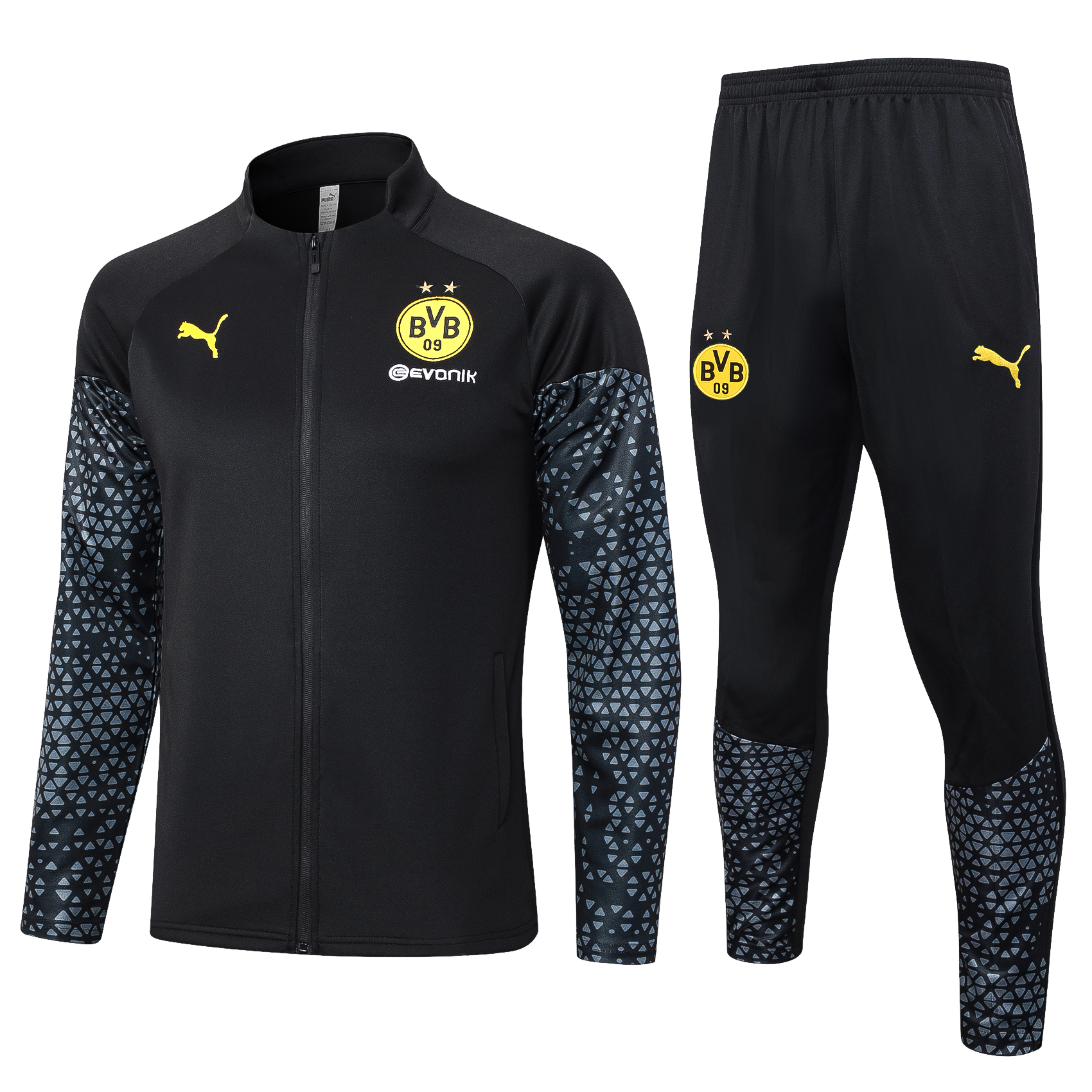 Dortmund 23-24 Jacket Training Tracksuit - Black - JerseysGala