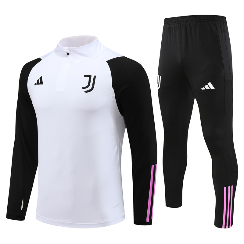 Juventus 23-24 Long Sleeve Training Set -Black and White - JerseysGala