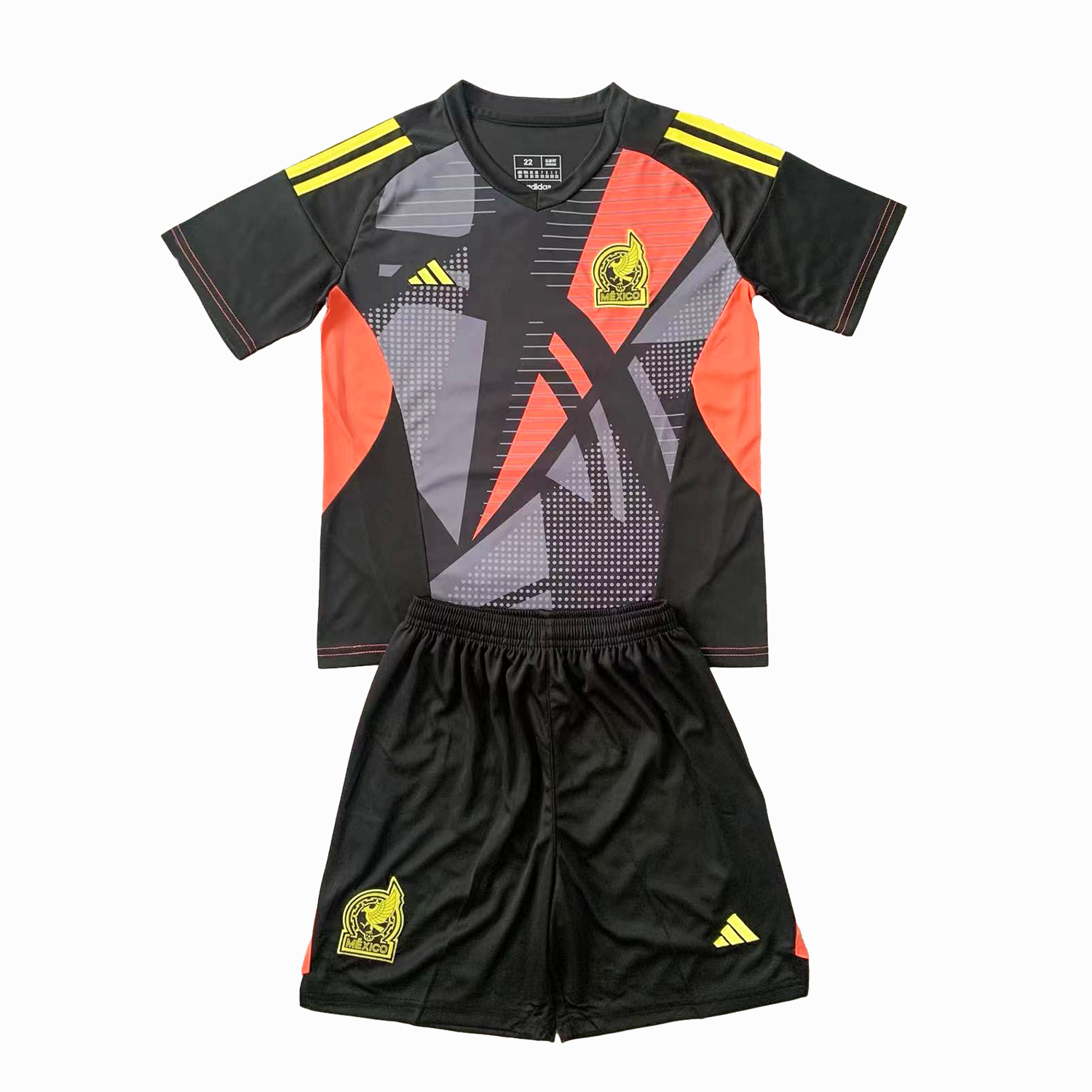 Mexico 2024 Goalkeeper Kids Kit - Black - JerseysGala