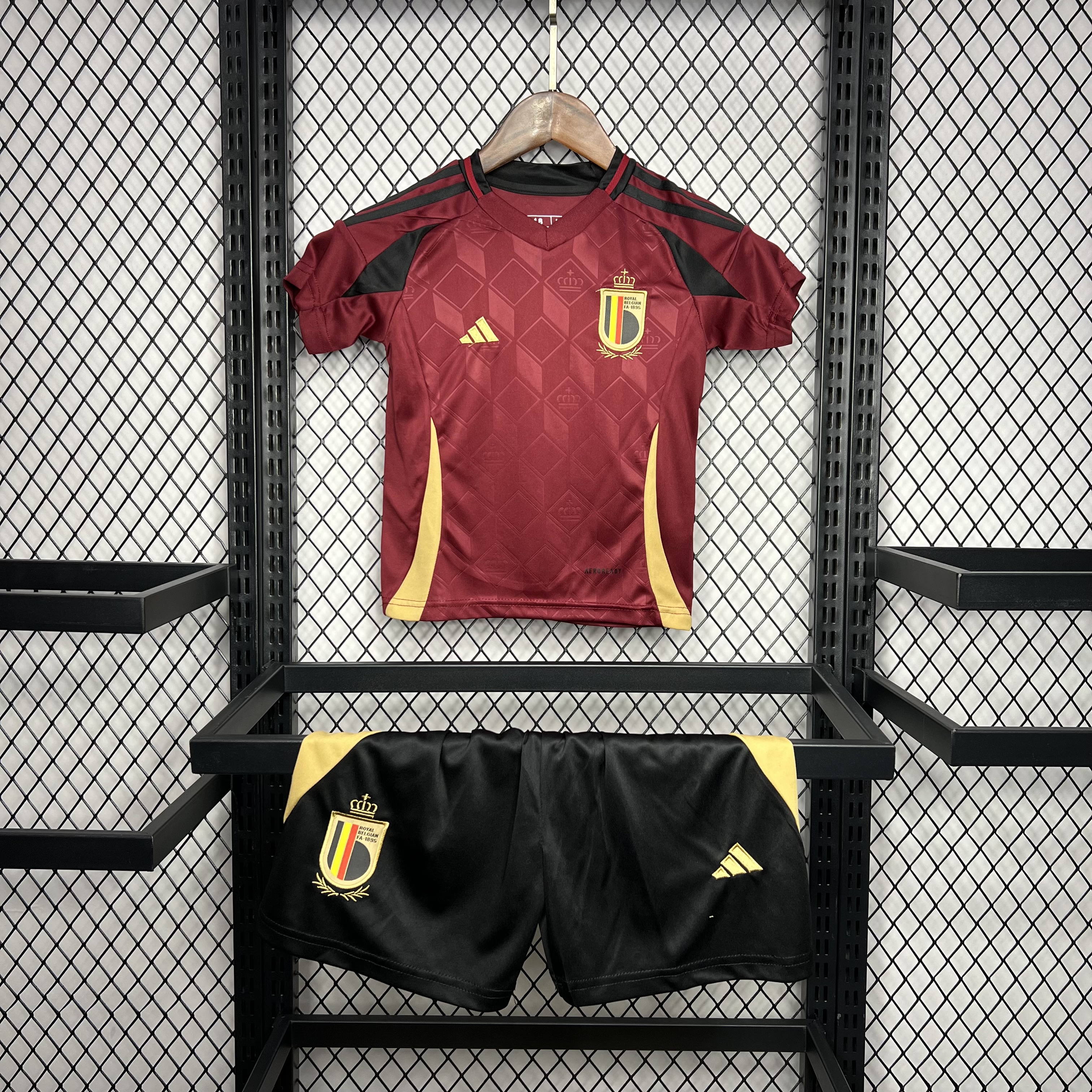 Belgium 2024 Home Stadium Kids Kit - JerseysGala
