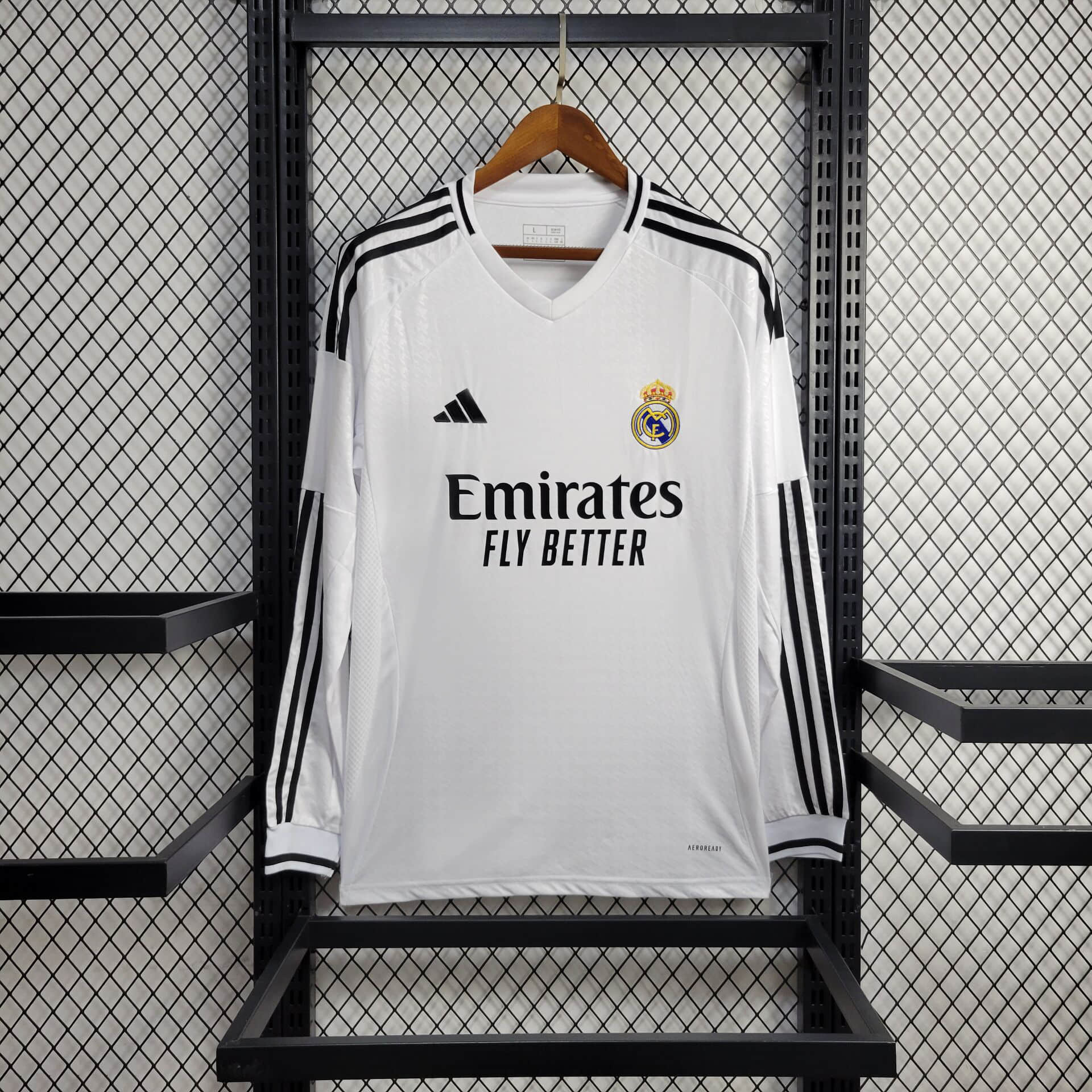 Real Madrid 24-25 Home Long Sleeve Jersey - Fans Version - JerseysGala