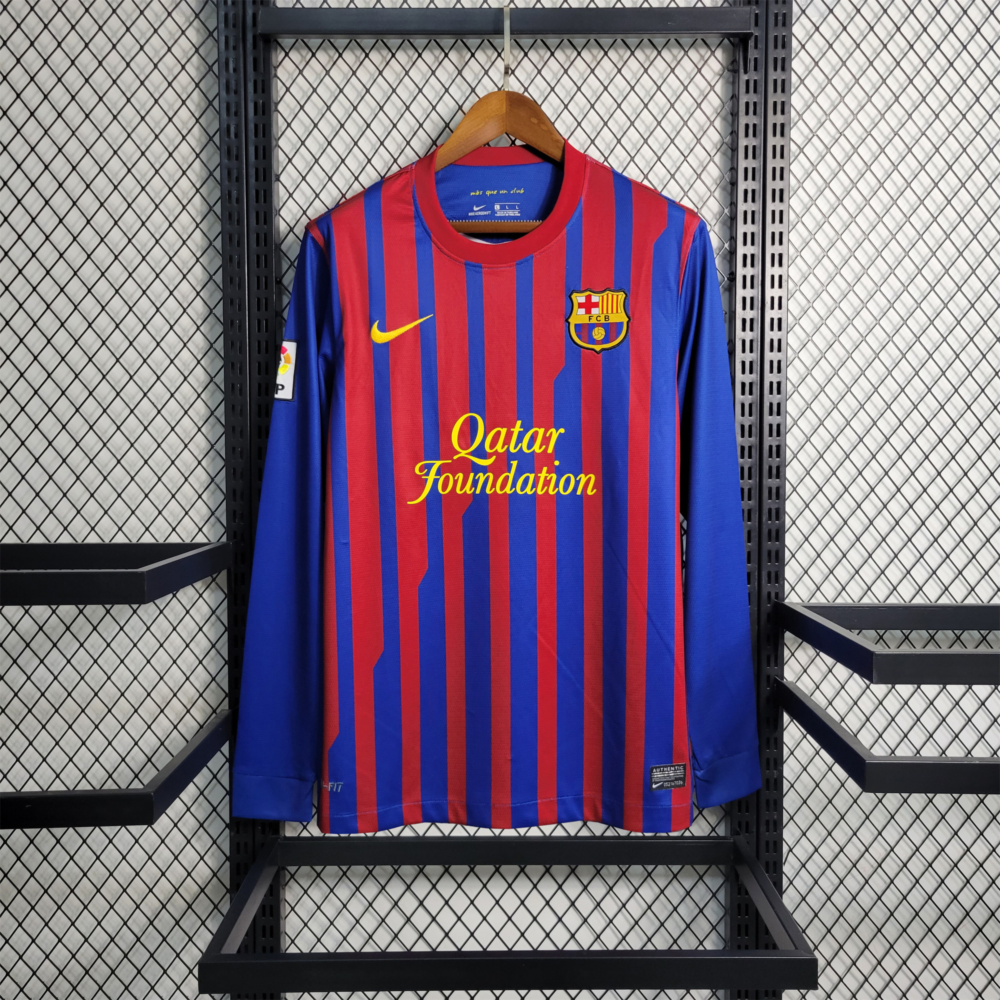 B.A.R.S.A Retro 11-12 Home Stadium Long Sleeve Jersey - JerseysGala