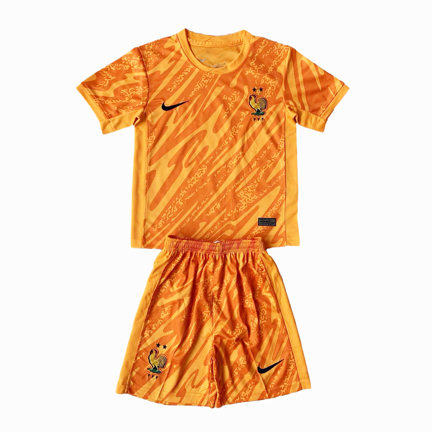 France 2024 Goalkeeper Kids Kit - Orange - JerseysGala