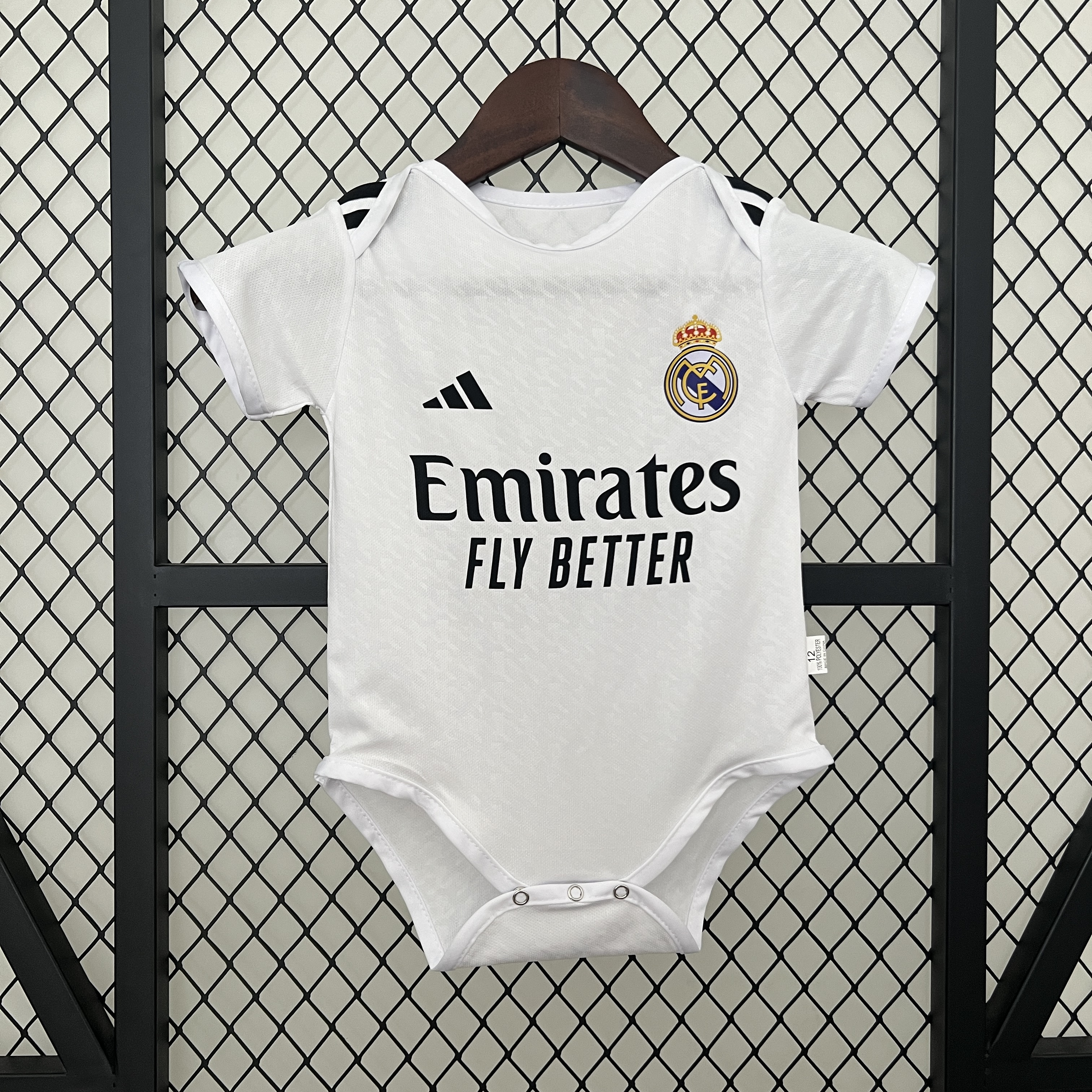 Real Madrid 24-25 Home Baby Crawling Suit - JerseysGala