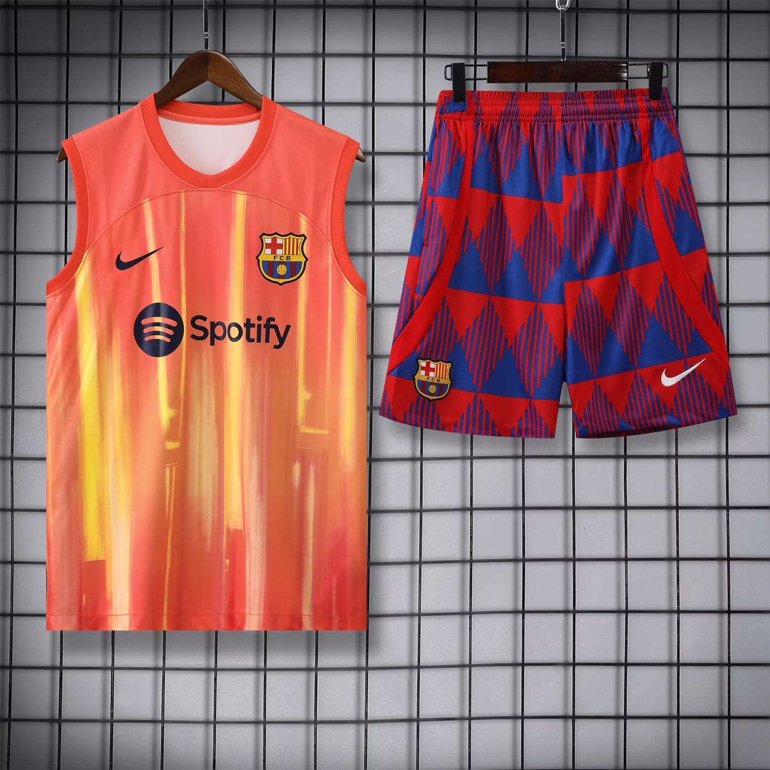 B.A.R.S.A 23-24 Orange Player Vest Training Set - JerseysGala