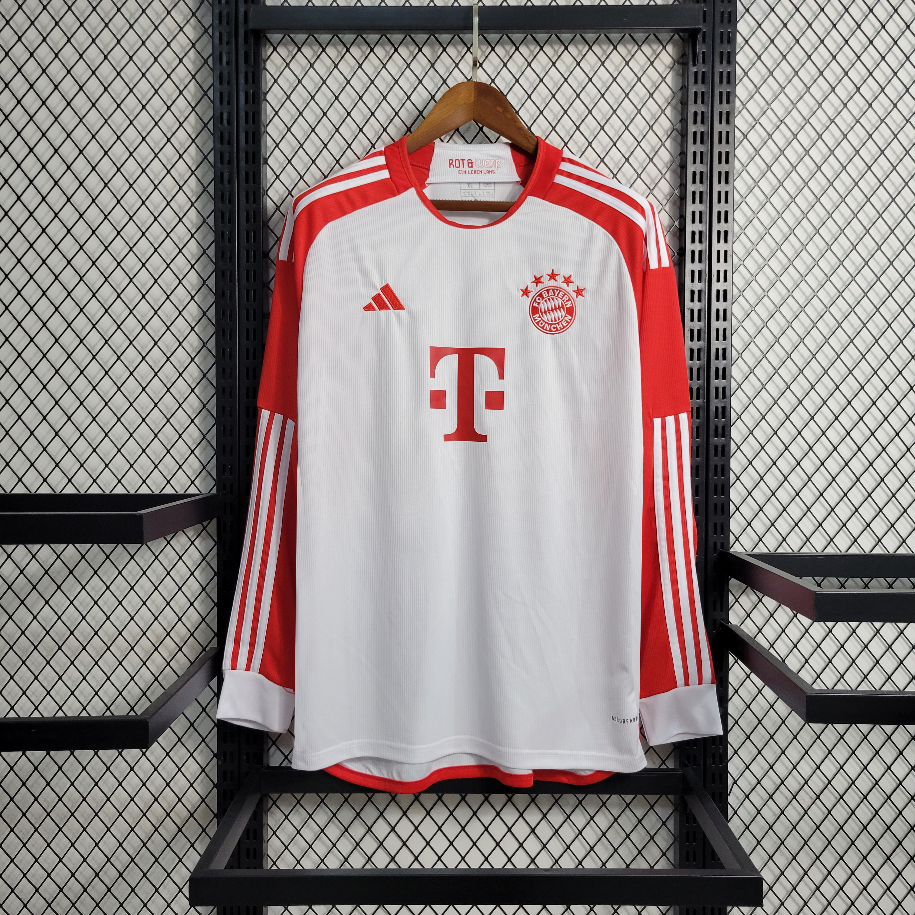 Bayern Munich 23-24 Home Long Sleeve Jersey - Fans Version - JerseysGala