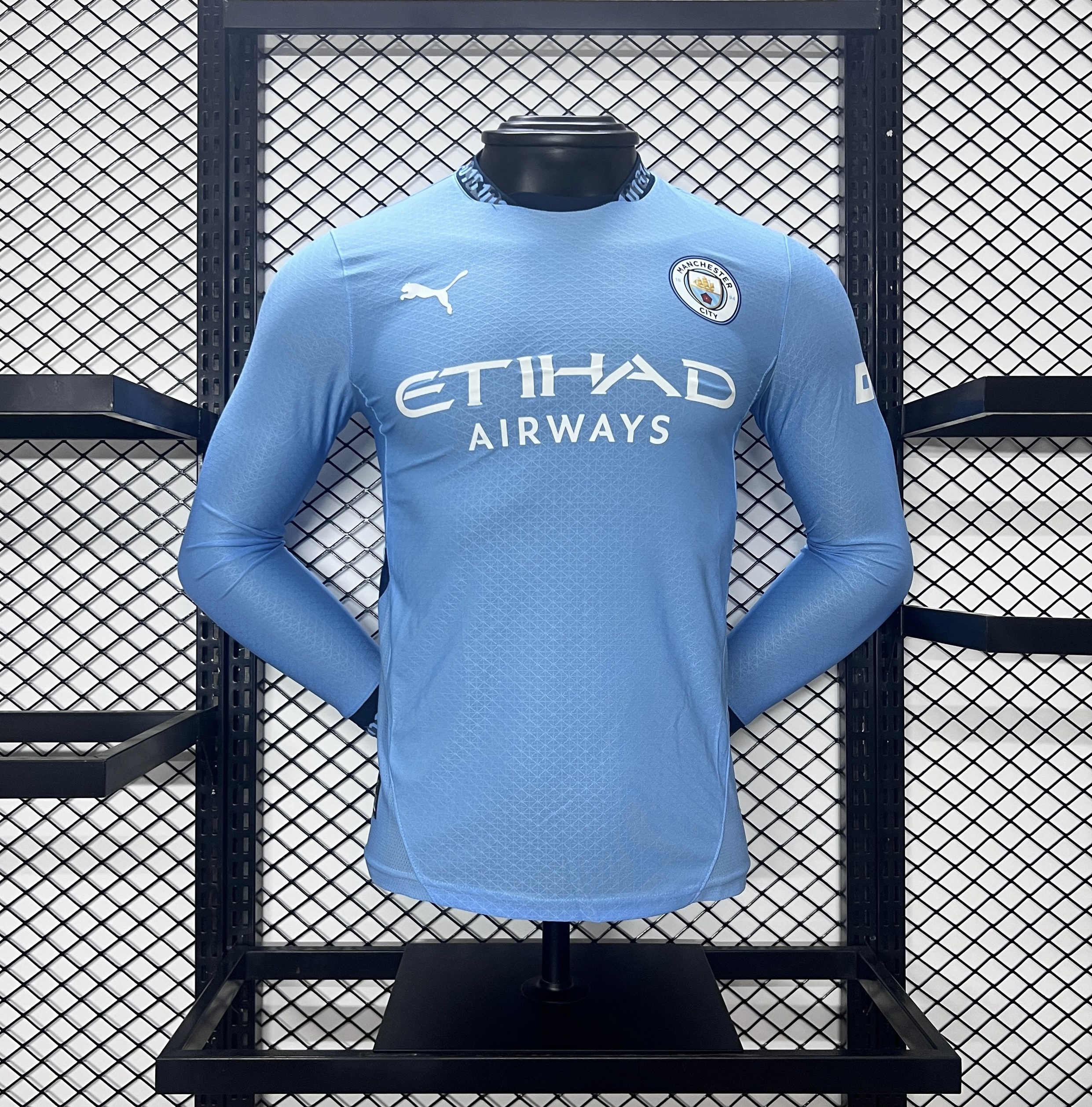 Manchester City 24-25 Home Long Sleeve Jersey - Player Version - JerseysGala