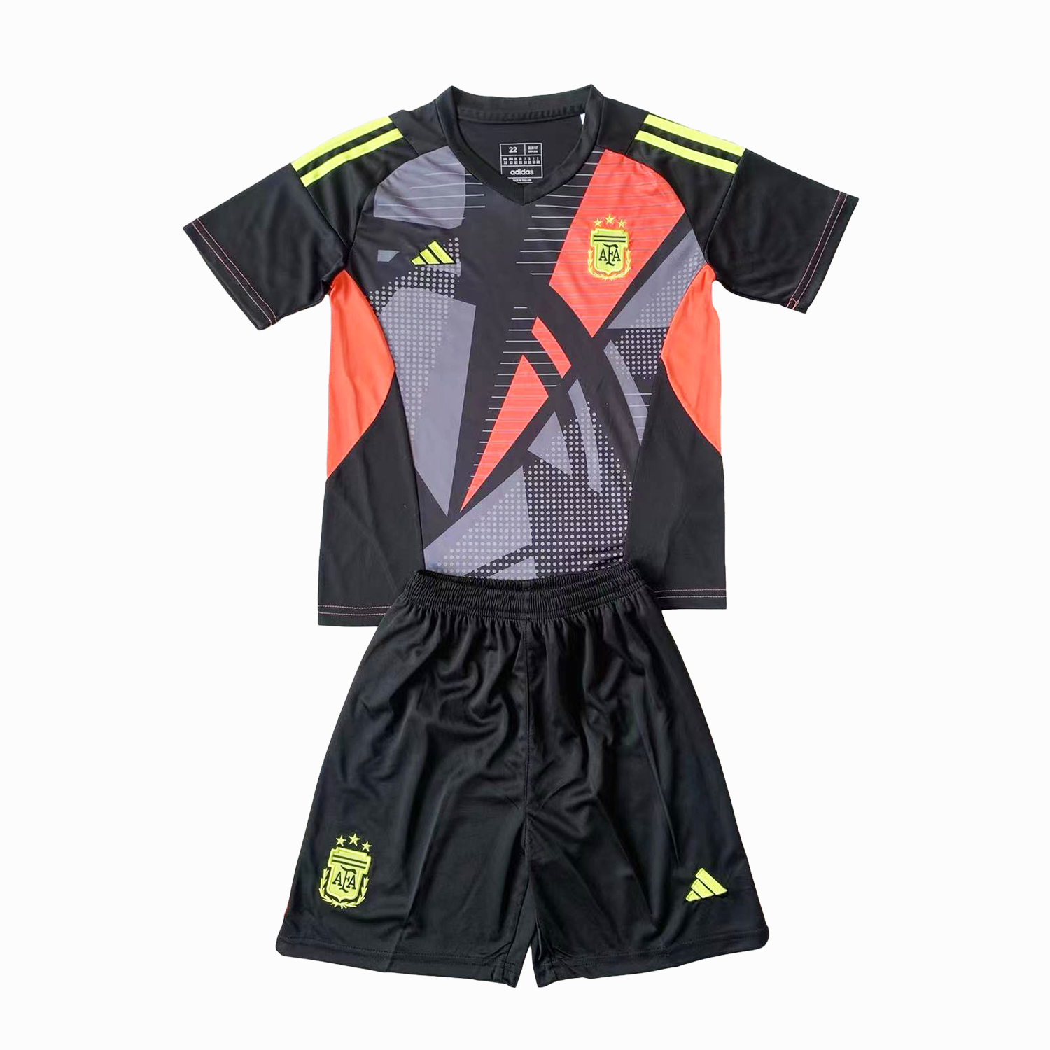 Argentina 2024 Goalkeeper Kids Kit - Black - JerseysGala