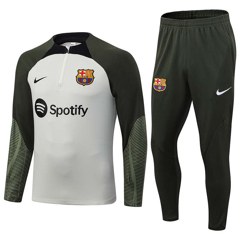 B.A.R.S.A 23-24 Long Sleeve Training Set -Light Gray - JerseysGala