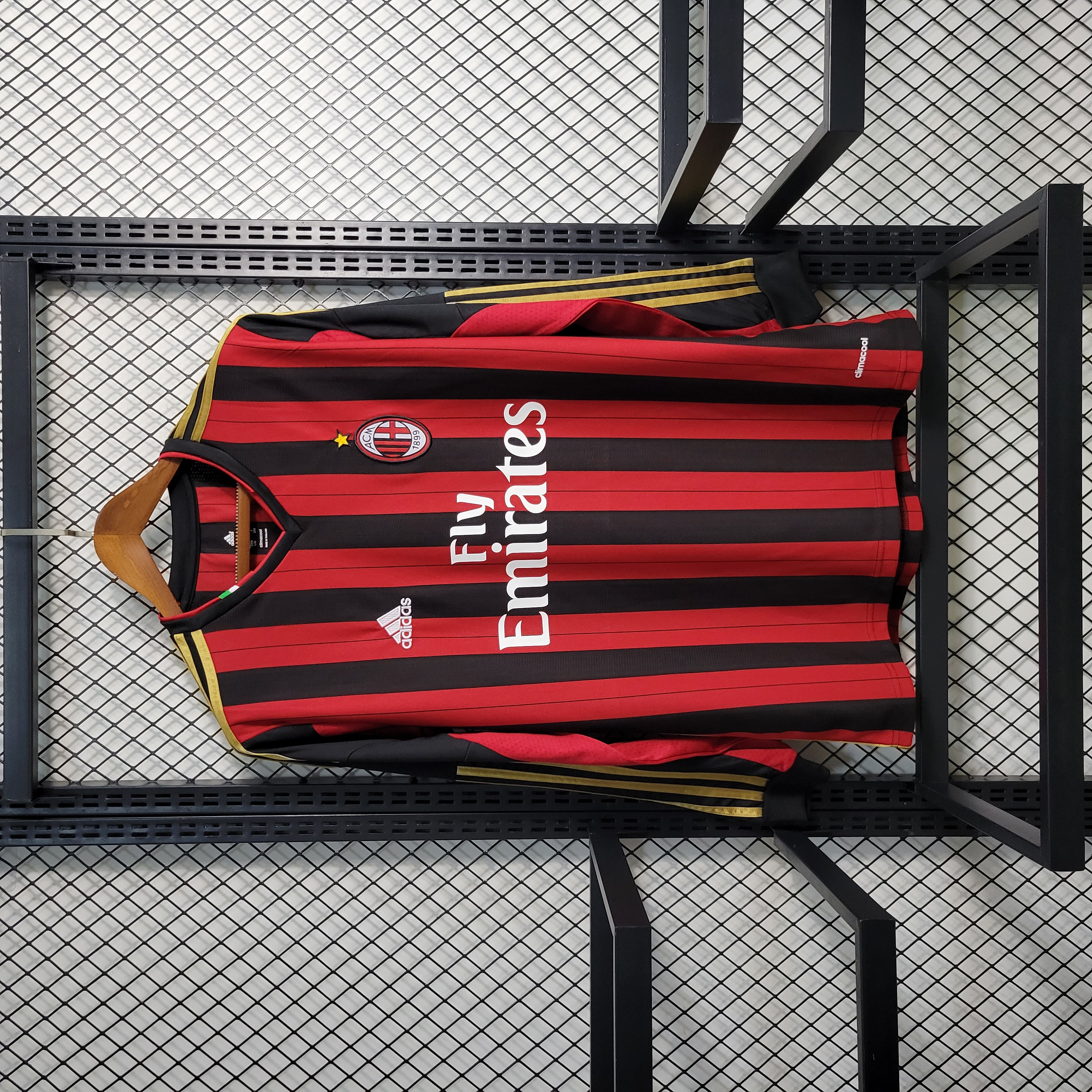 Retro AC Milan 13-14 Home Stadium Long Sleeve Jersey - JerseysGala
