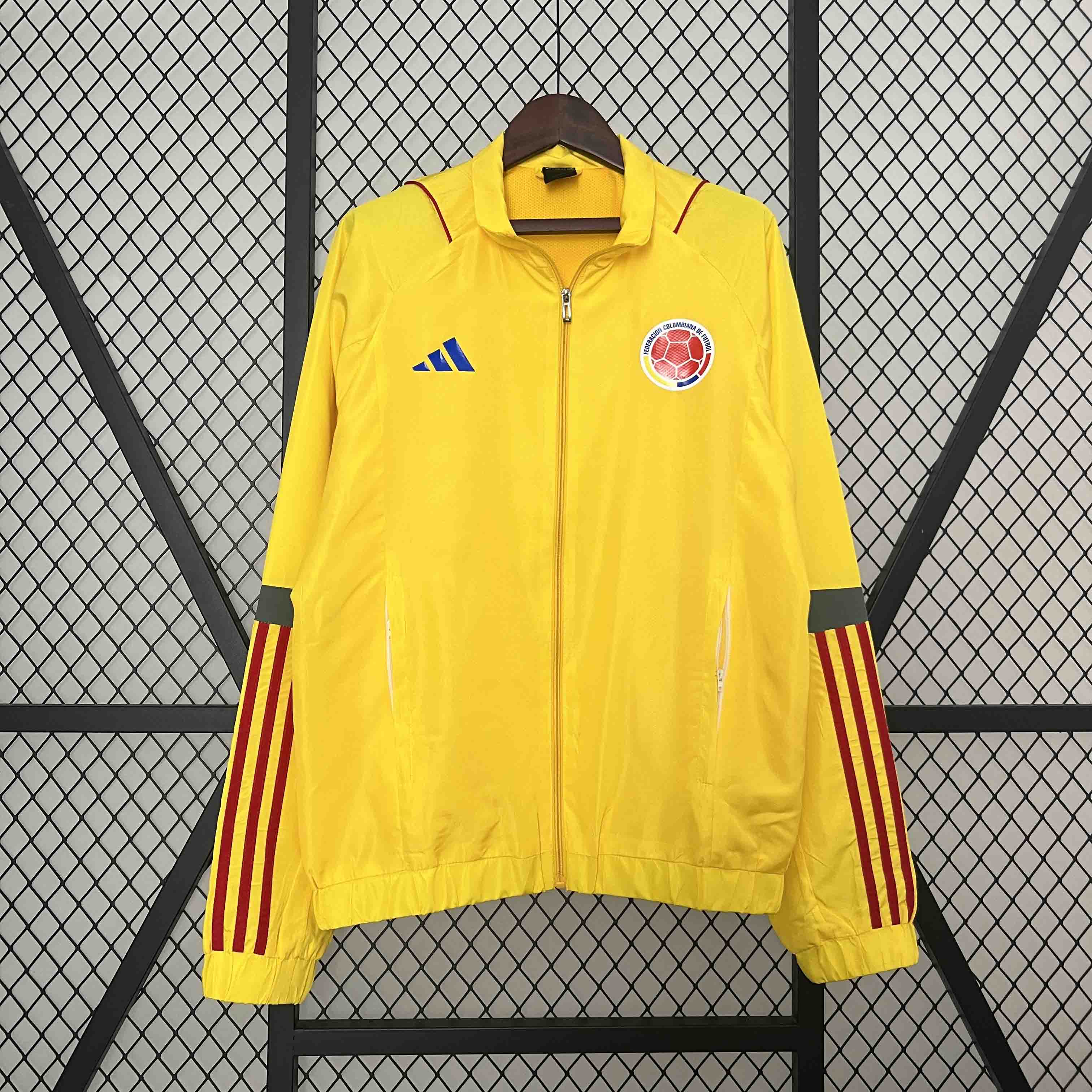 Colombia 2024 Yellow Windbreaker - JerseysGala