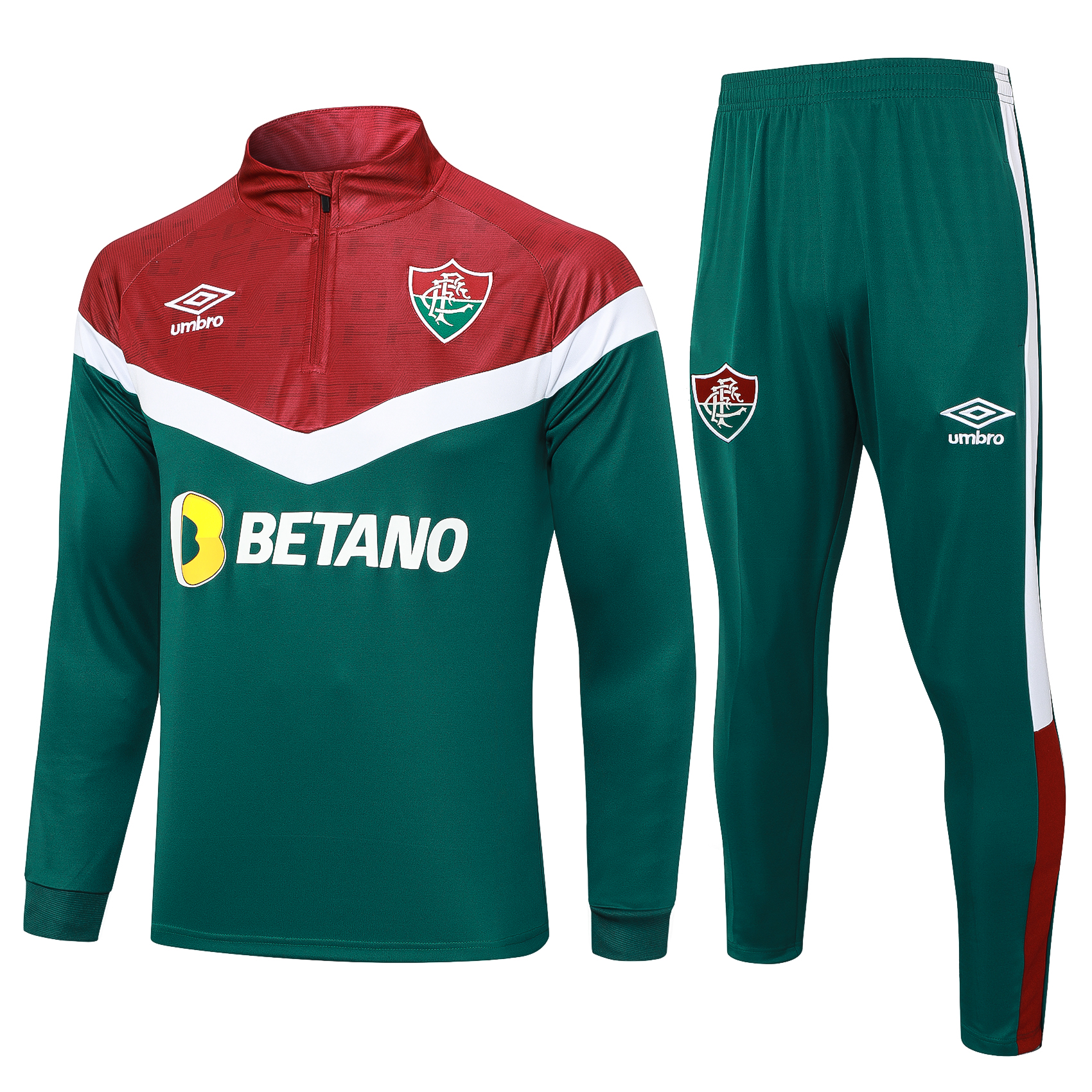 Fluminense 23-24 Long Sleeve Training Set -Green - JerseysGala