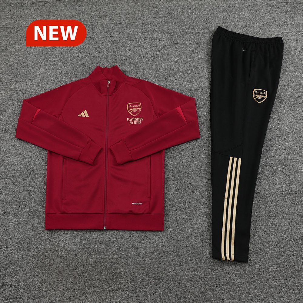 Arsenal 23-24 Jacket Training Tracksuit - Deep Red - JerseysGala