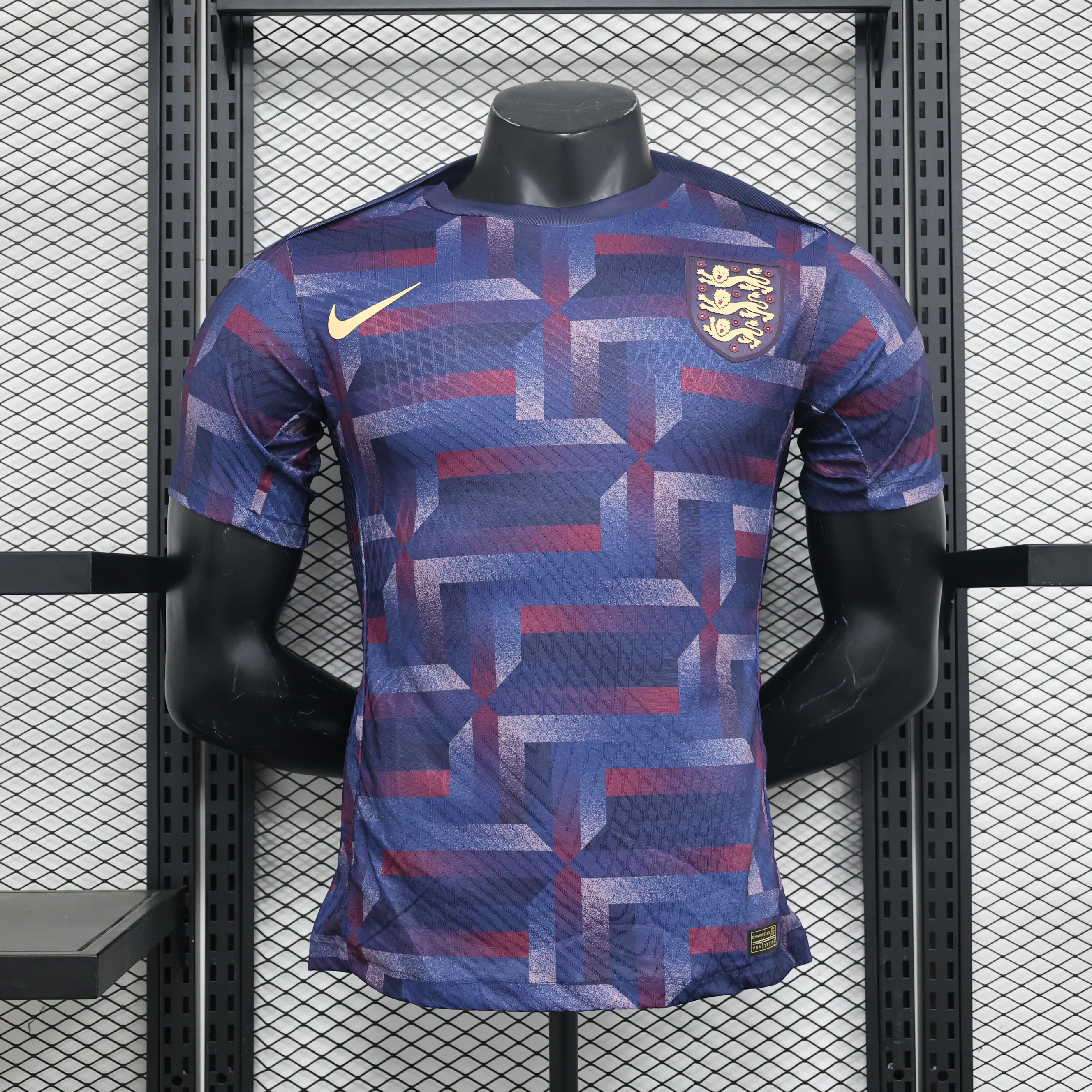 England 2024 Stripe Training Jersey - Player Version - JerseysGala