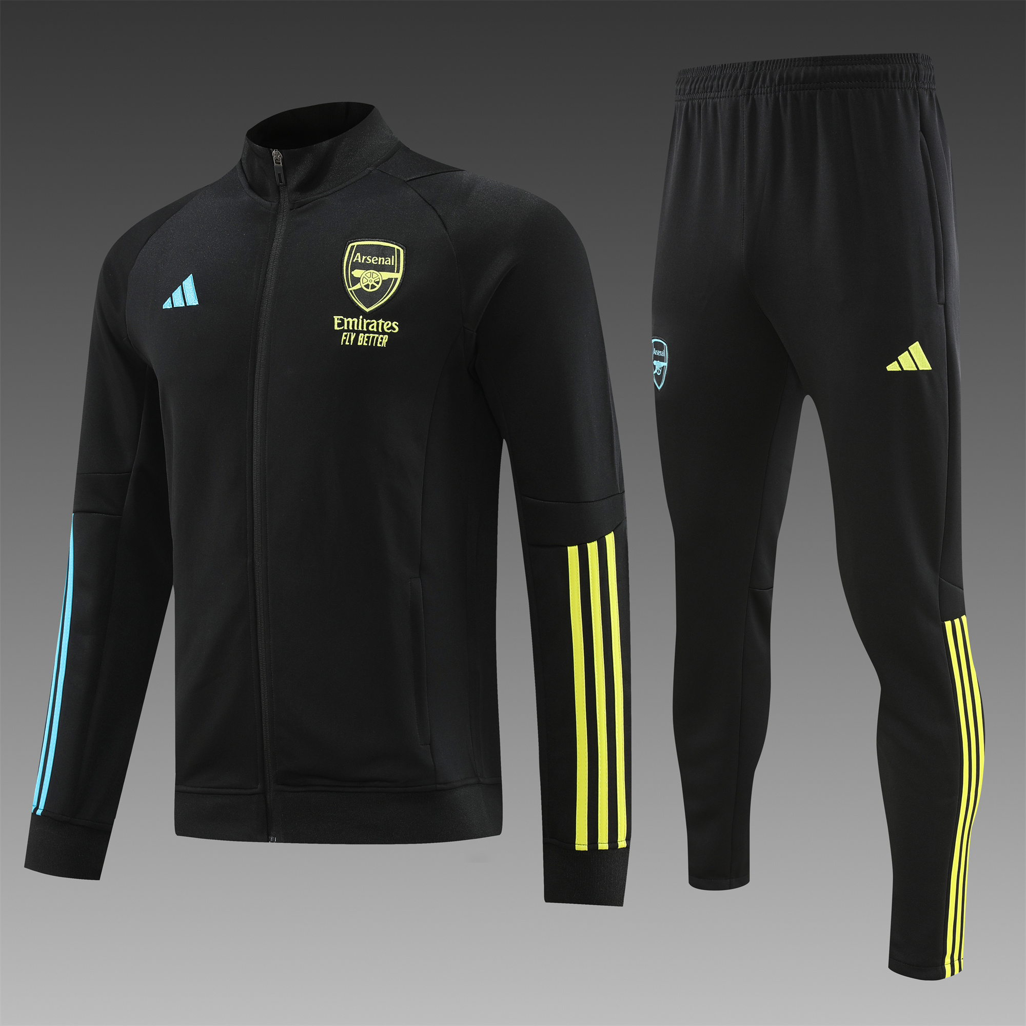 Arsenal 23-24 Jacket Training Tracksuit Black - JerseysGala