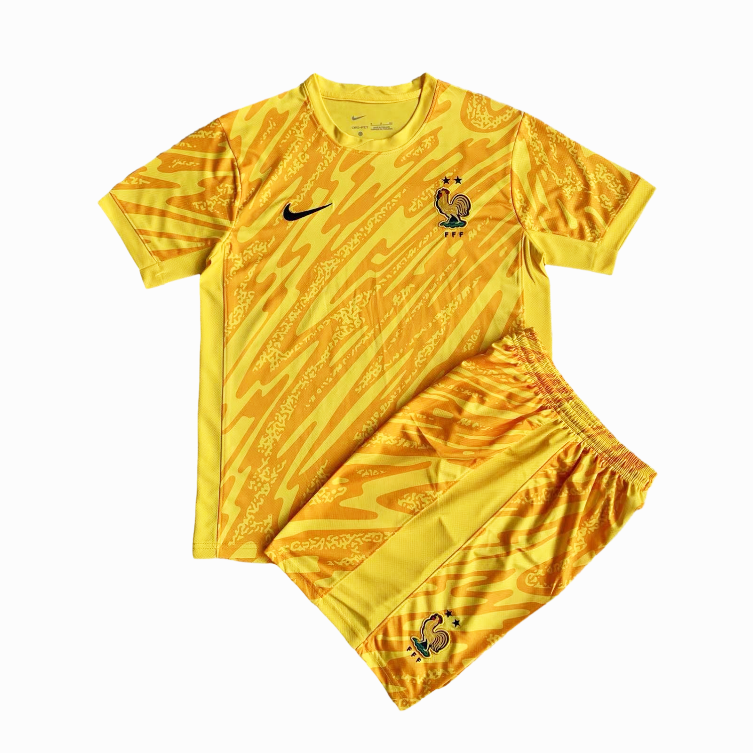 France 2024 Goalkeeper Kids Kit - Yellow - JerseysGala