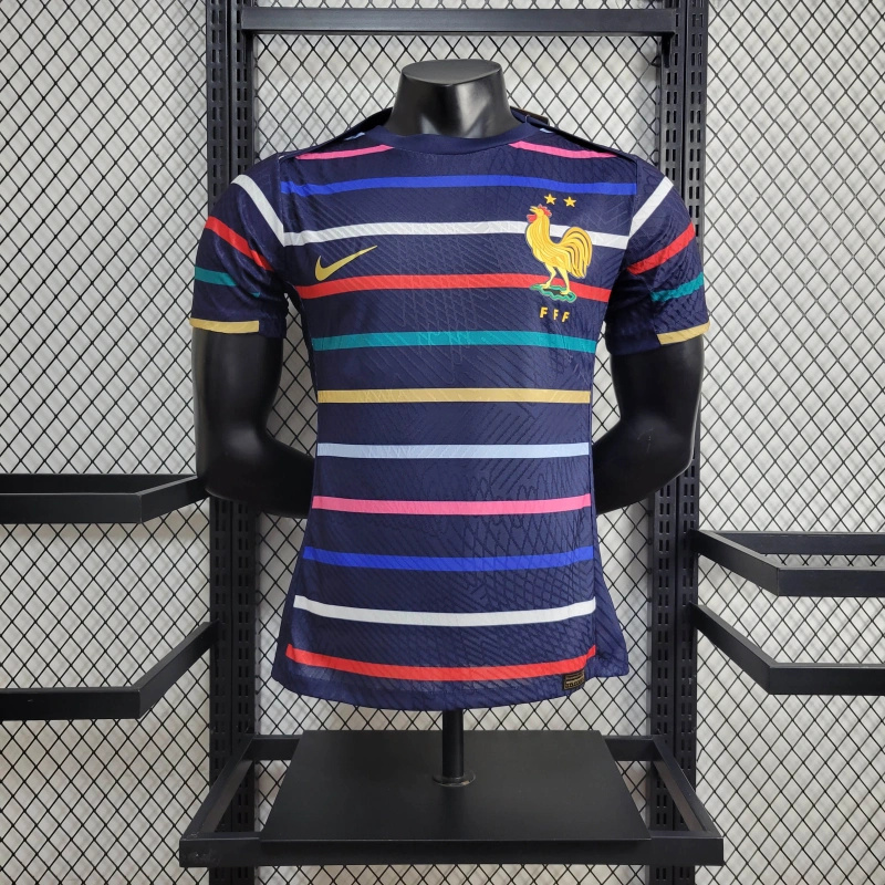 France 2024 Stripe Training Jersey - Player Version - JerseysGala