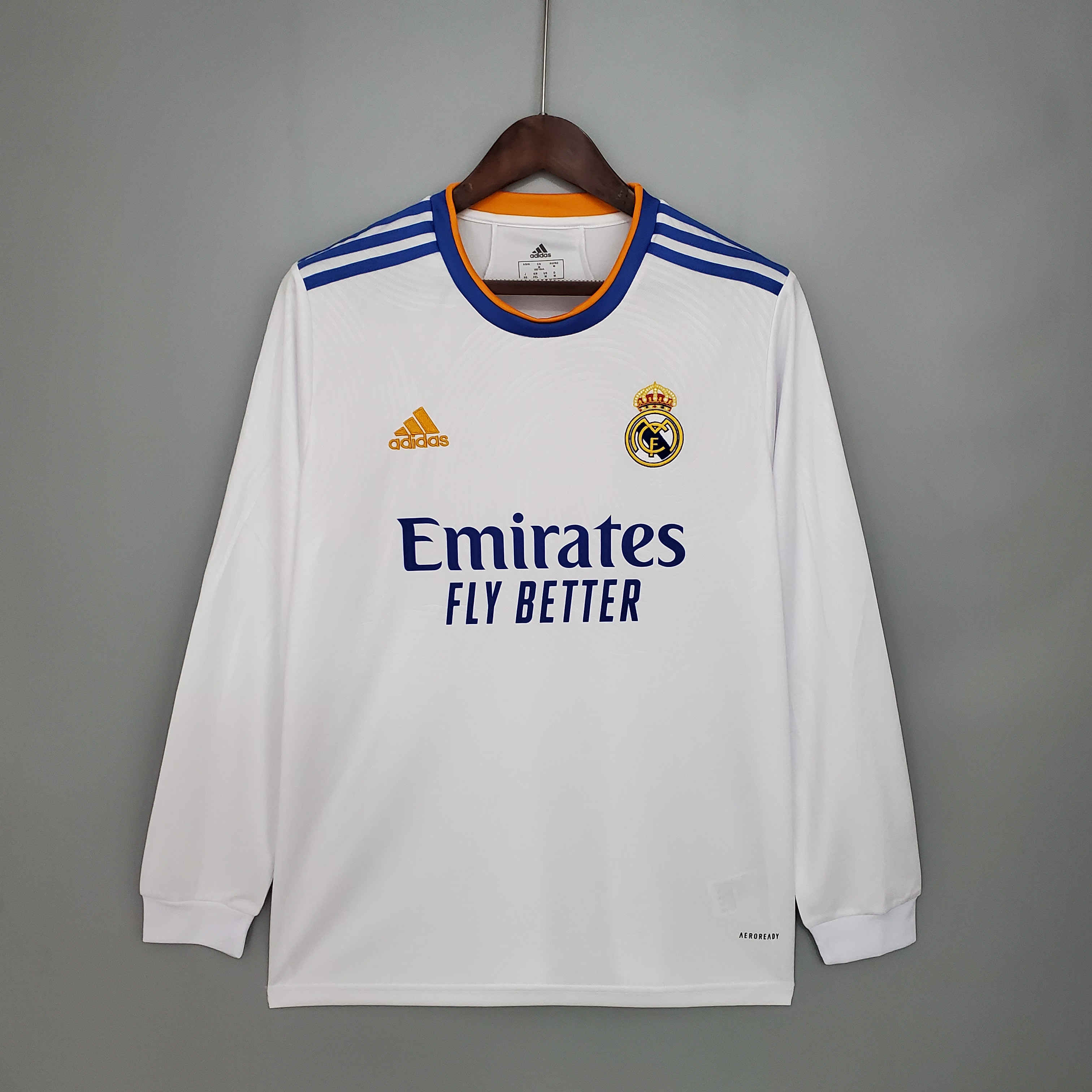 Real Madrid Retro 21-22 Home Long Sleeve Jersey - JerseysGala
