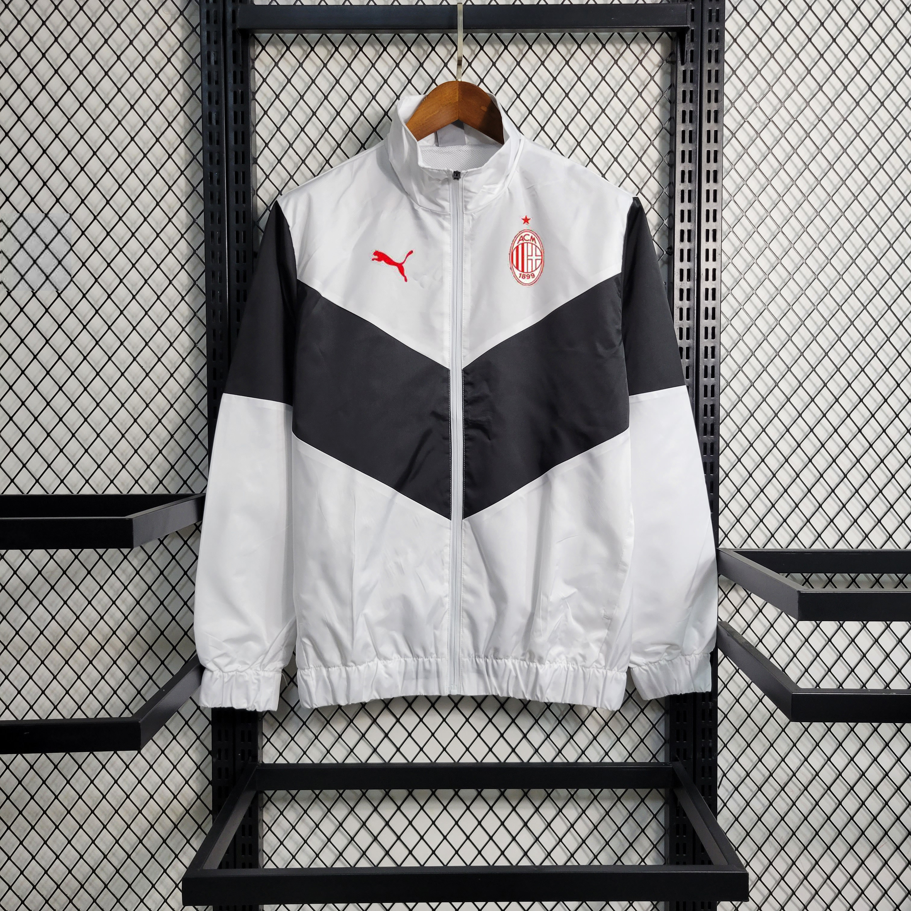 23-24 AC Milan White Windbreaker S-XXL - JerseysGala