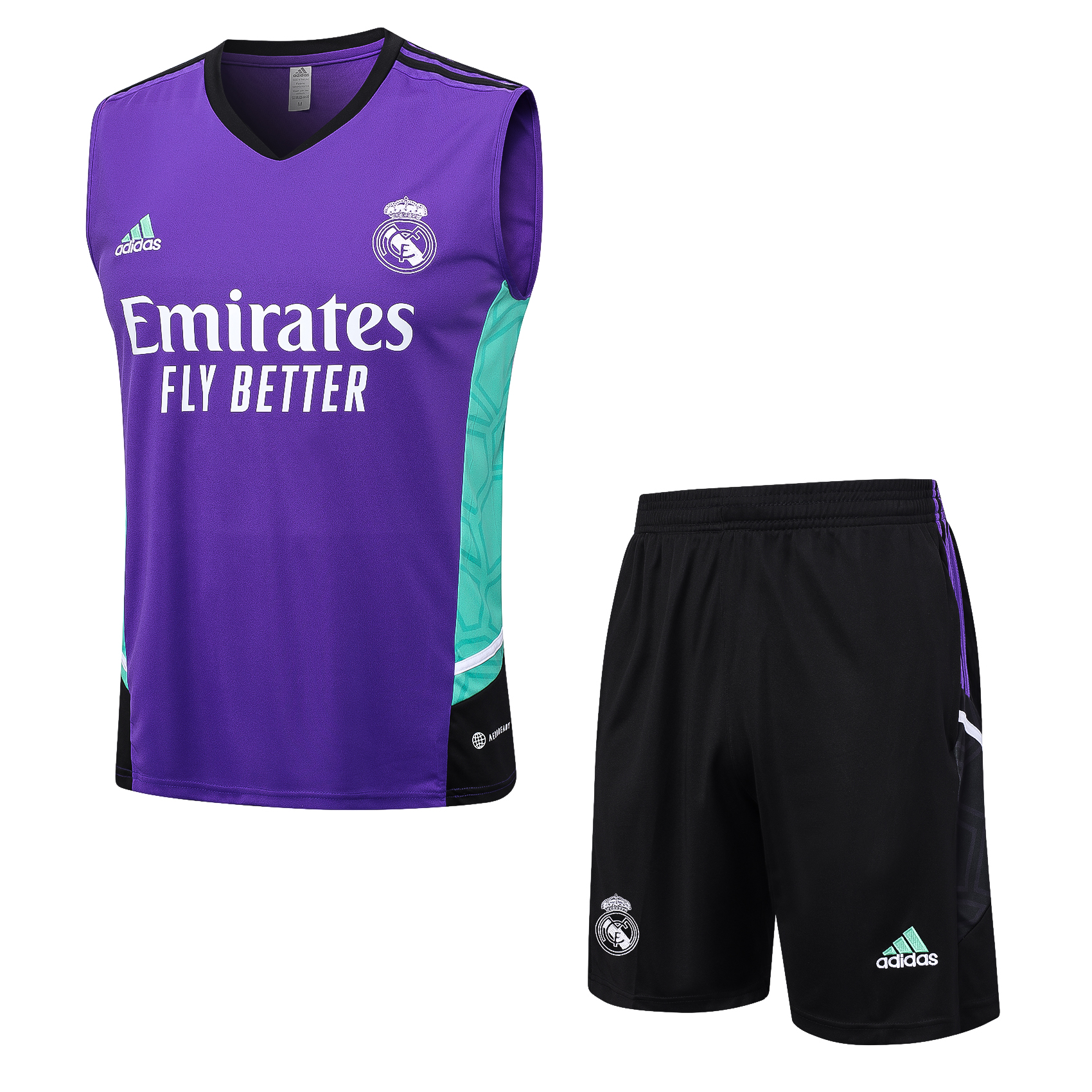 Real Madrid 23-24 Purple Training Vest Suit - JerseysGala