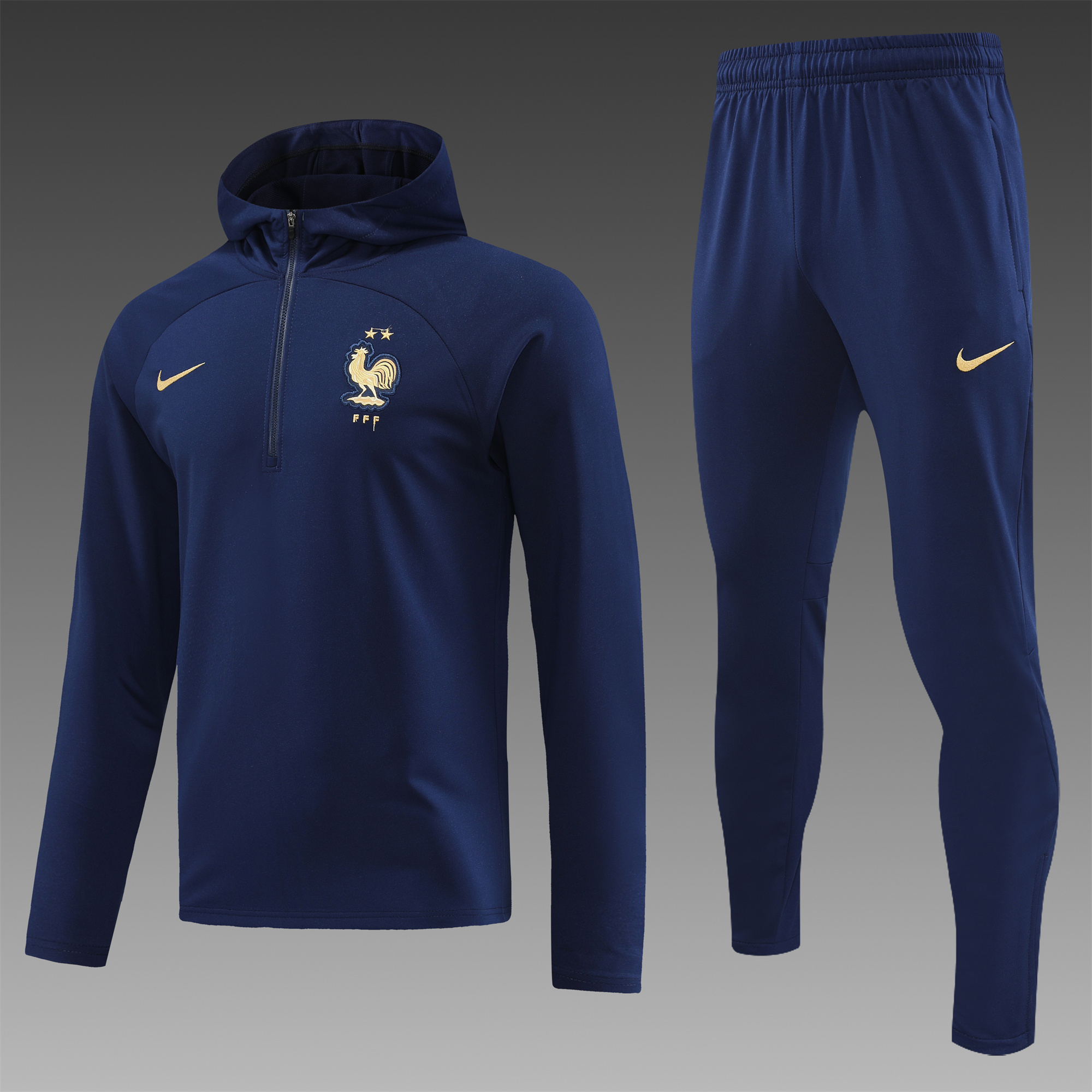 France 23-24 Men's Training Hoodie + Pants - JerseysGala