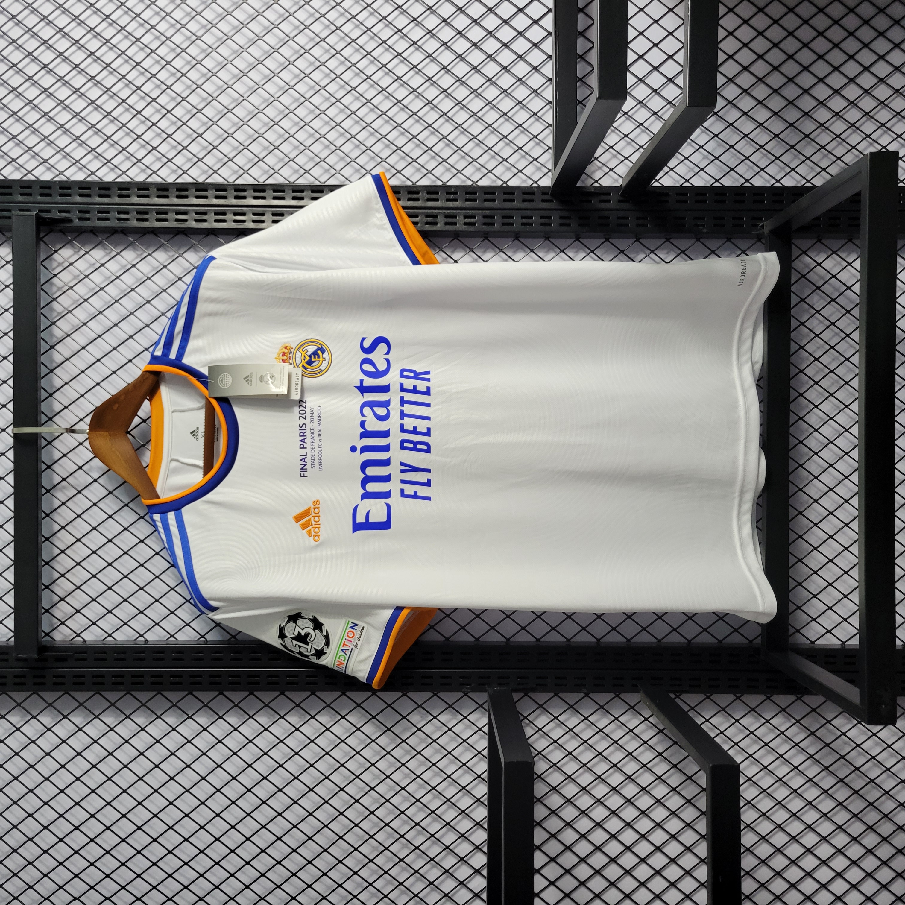 Retro Real Madrid 21-22 Home Stadium Jersey - Champions League Final - JerseysGala