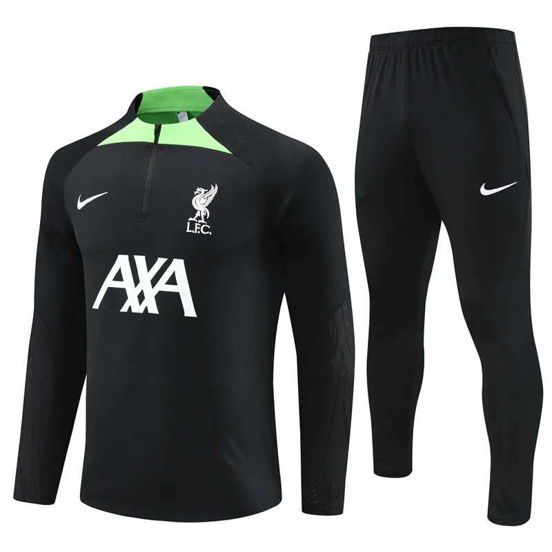 23-24 Liverpool Black Fas version Training suit - JerseysGala
